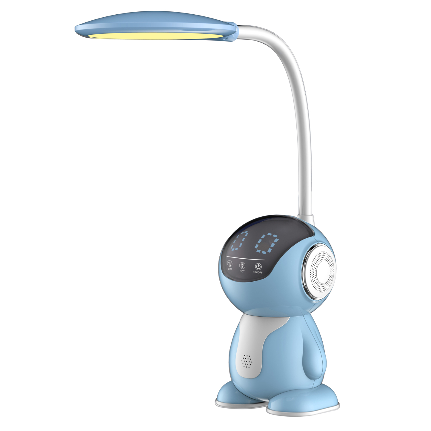 ΠΑΙΔΙΚΟ ΦΩΤΙΣΤΙΚΟ ΓΡΑΦΕΙΟΥ LED BADOO ΡΟΜΠΟΤΑΚΙ HM4453.03 ΓΑΛΑΖΙΟ-ΛΕΥΚΟ ABS 1