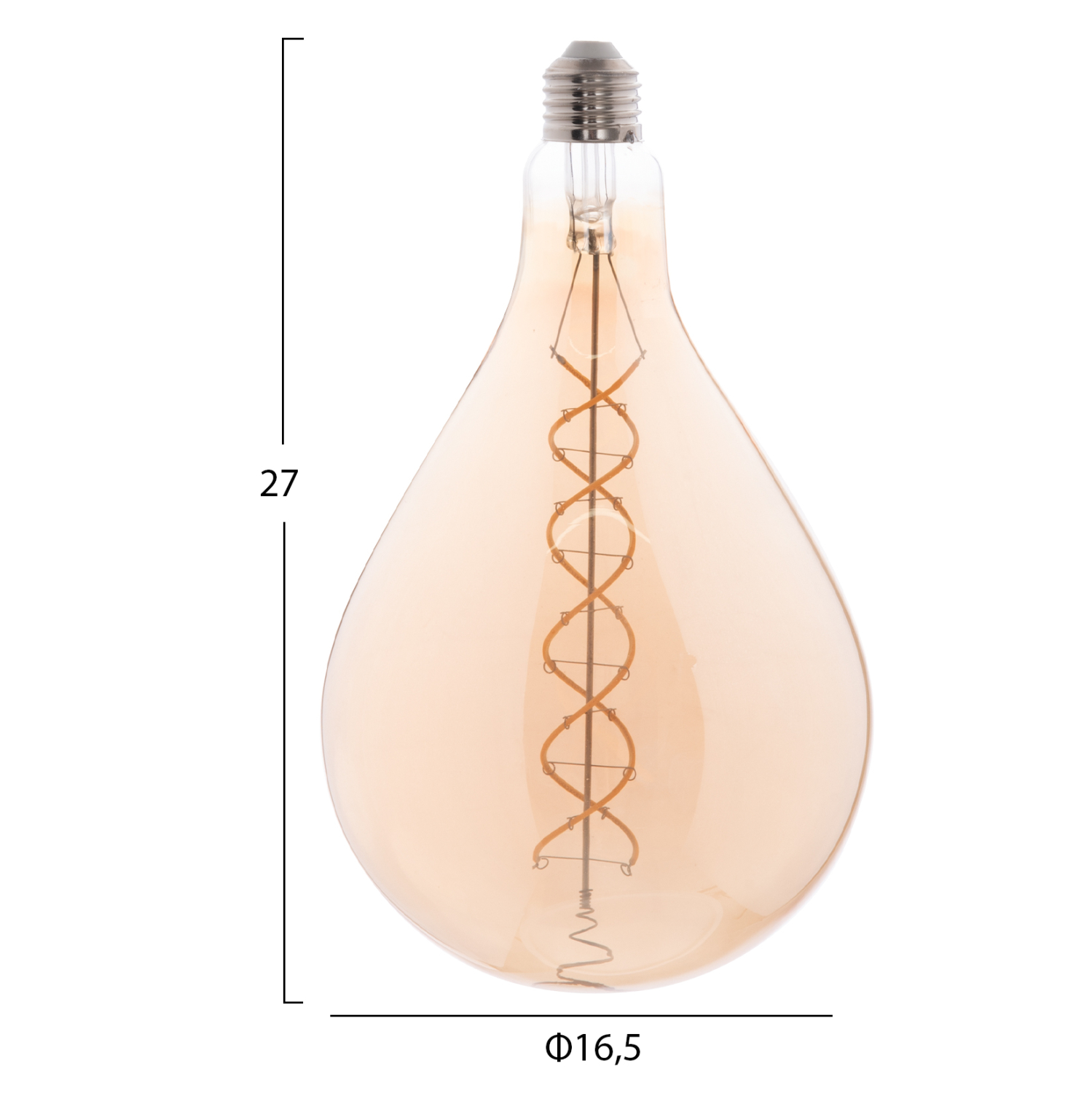 ΛΑΜΠΤΗΡΑΣ LED FILAMENT 8W E27 3000K TEA COLOR DIMMABLE HM4052.02 2