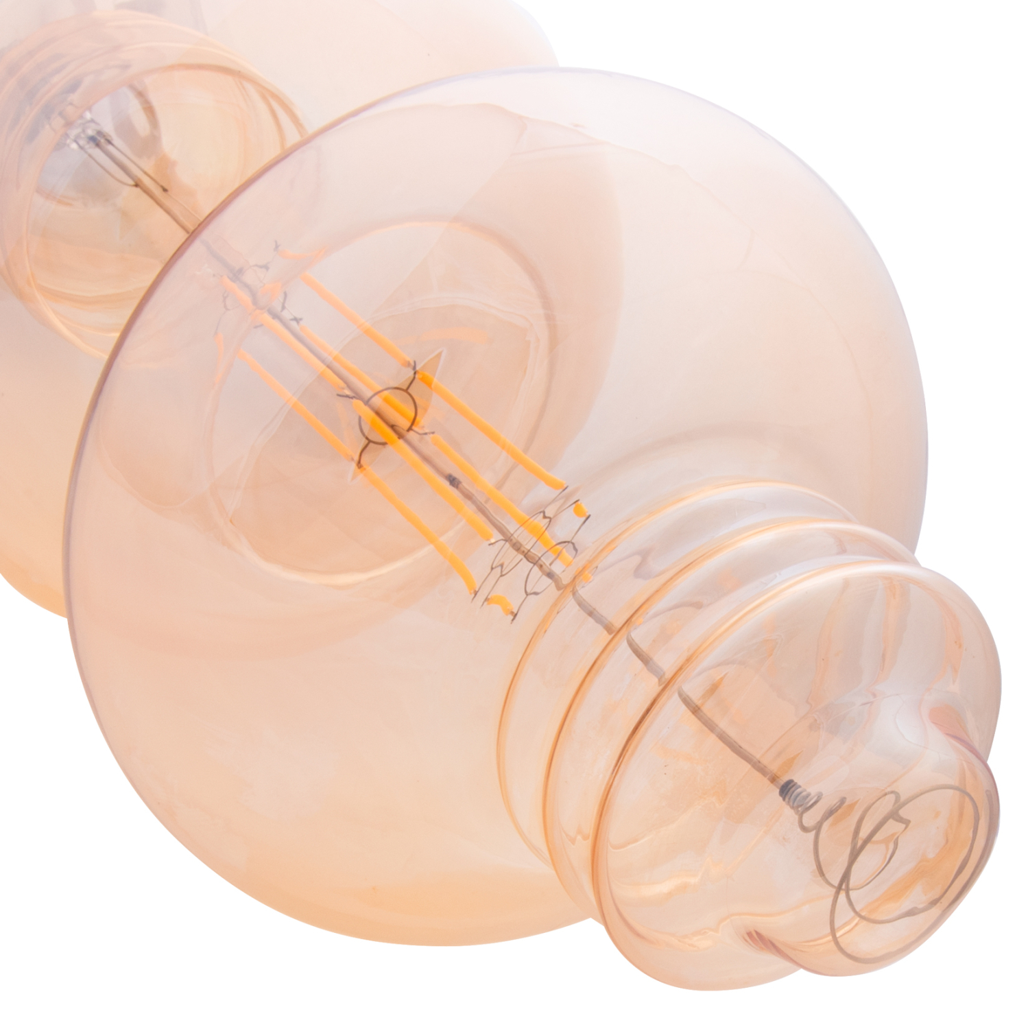 ΛΑΜΠΤΗΡΑΣ LED FILAMENT 8W E27 3000K GOLD COLOR DIMMABLE HM4053.02 4