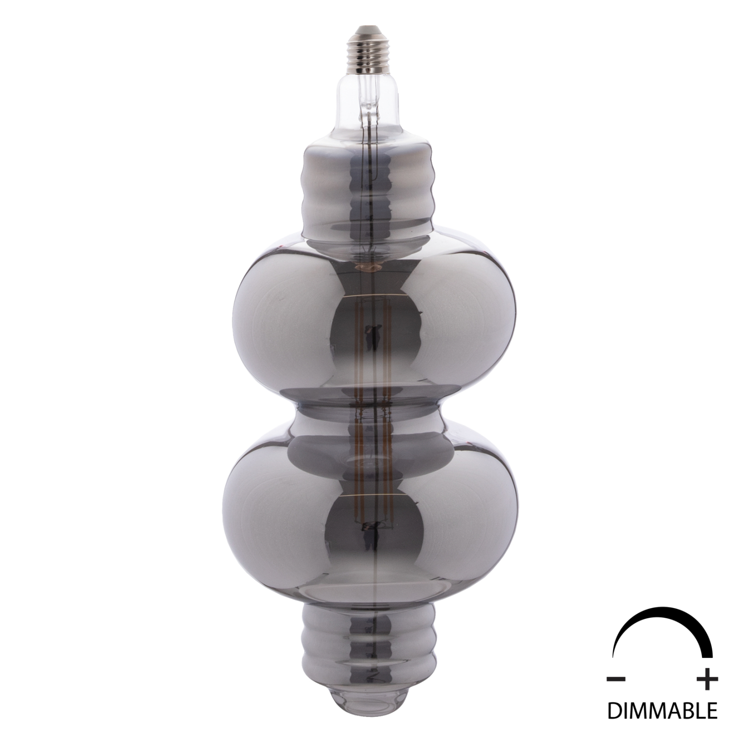 ΛΑΜΠΤΗΡΑΣ LED FILAMENT 8W E27 3000K SMOKE COLOR DIMMABLE  HM4053.03 1