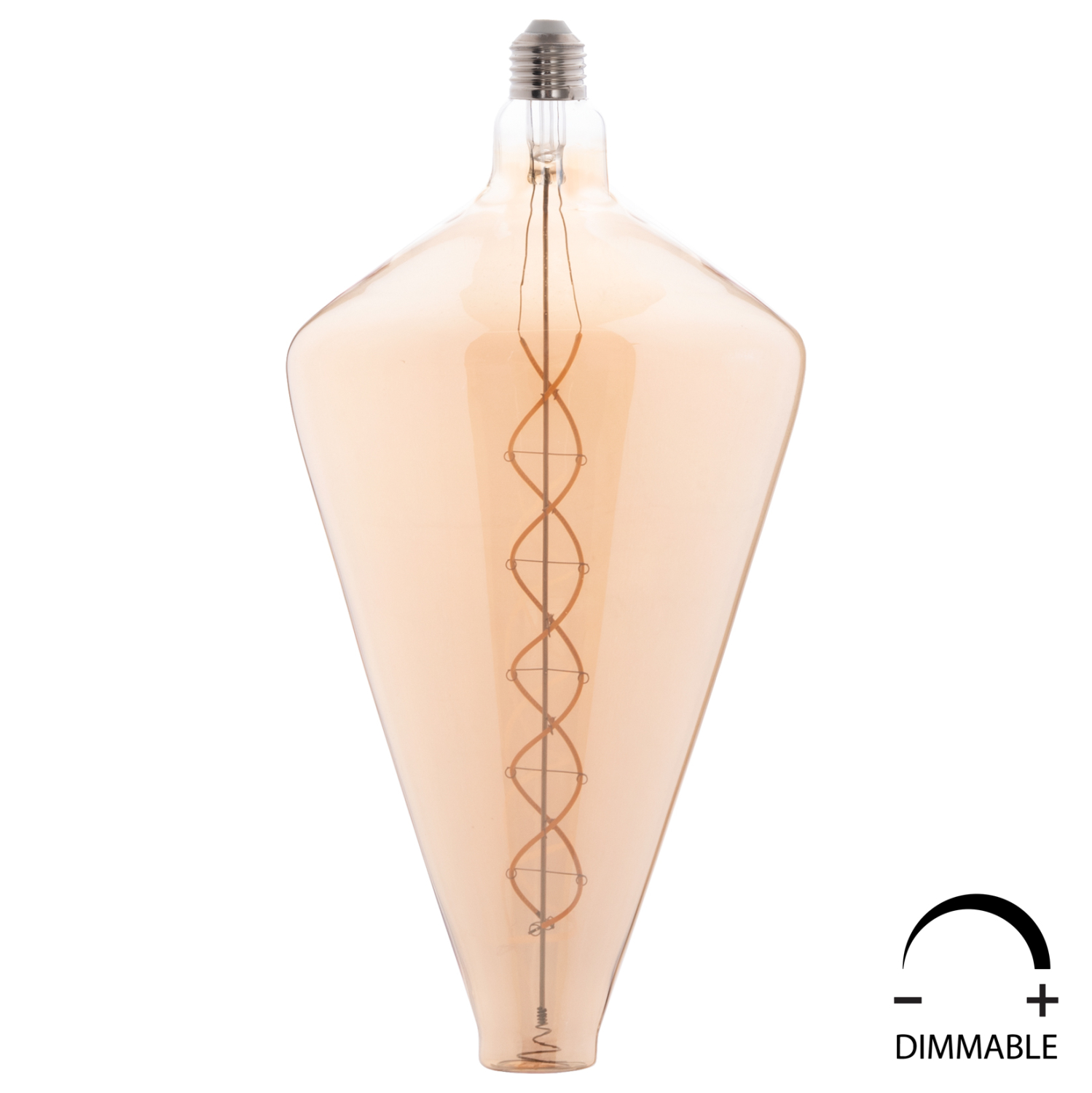 ΛΑΜΠΤΗΡΑΣ LED FILAMENT 8W E27 3000K GOLD COLOR DIMMABLE HM4054.02 1