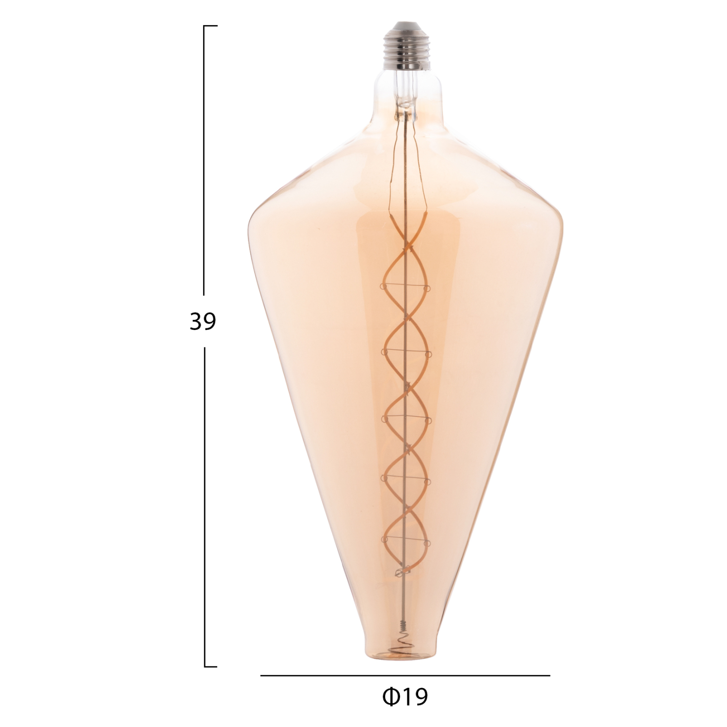 ΛΑΜΠΤΗΡΑΣ LED FILAMENT 8W E27 3000K GOLD COLOR DIMMABLE HM4054.02 2