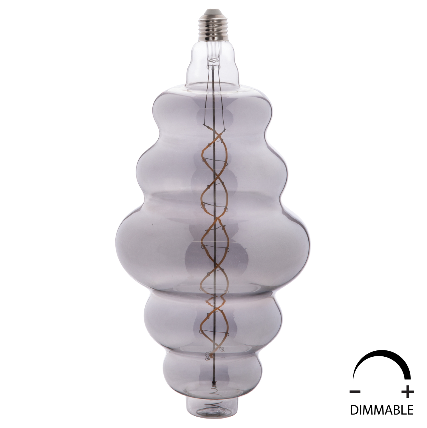 ΛΑΜΠΤΗΡΑΣ LED FILAMENT 8W E27 3000K SMOKE COLOR DIMMABLE HM4056.03 1