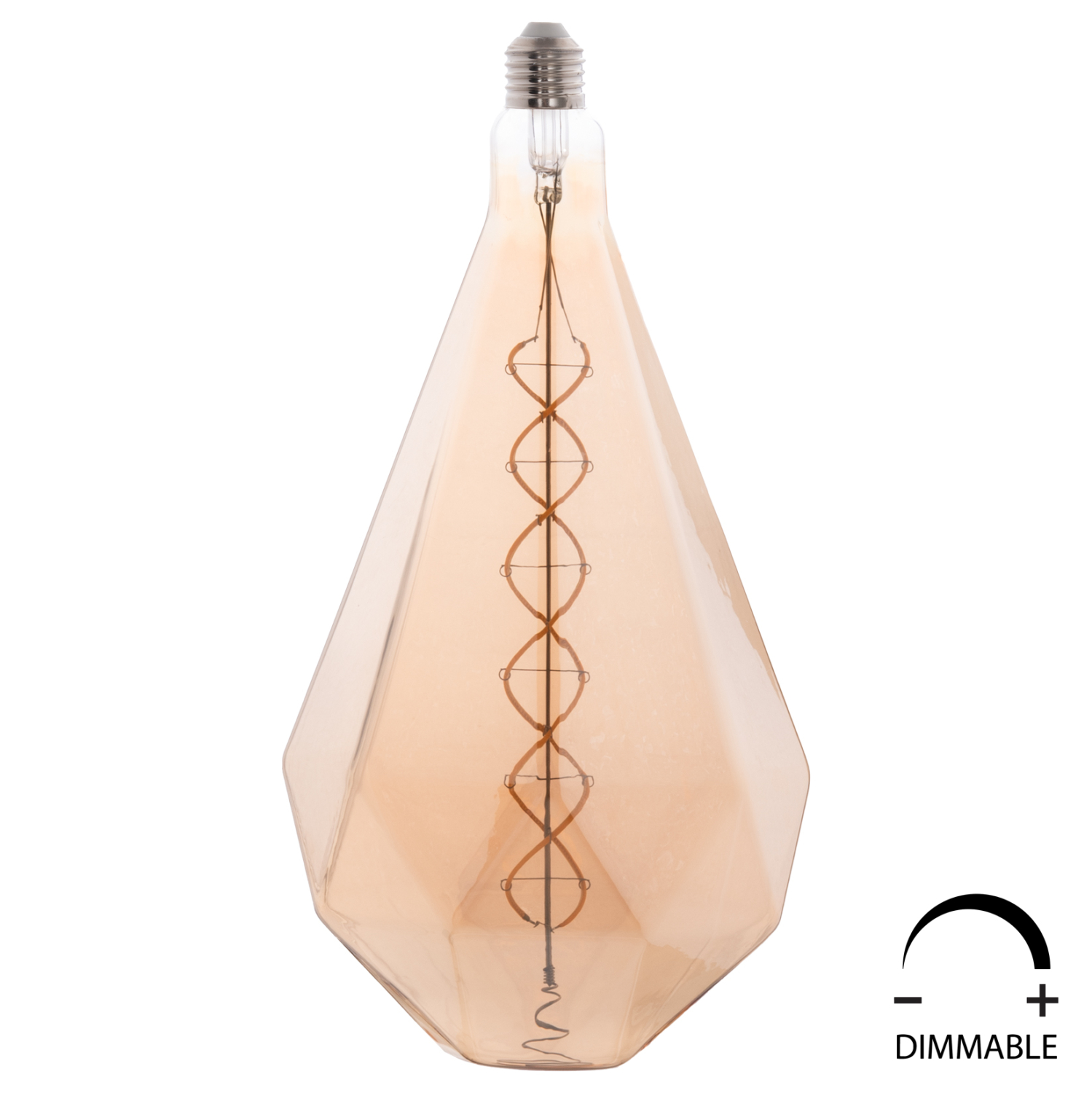 ΛΑΜΠΤΗΡΑΣ LED FILAMENT 8W E27 3000K GOLD COLOR DIMMABLE HM4057 1
