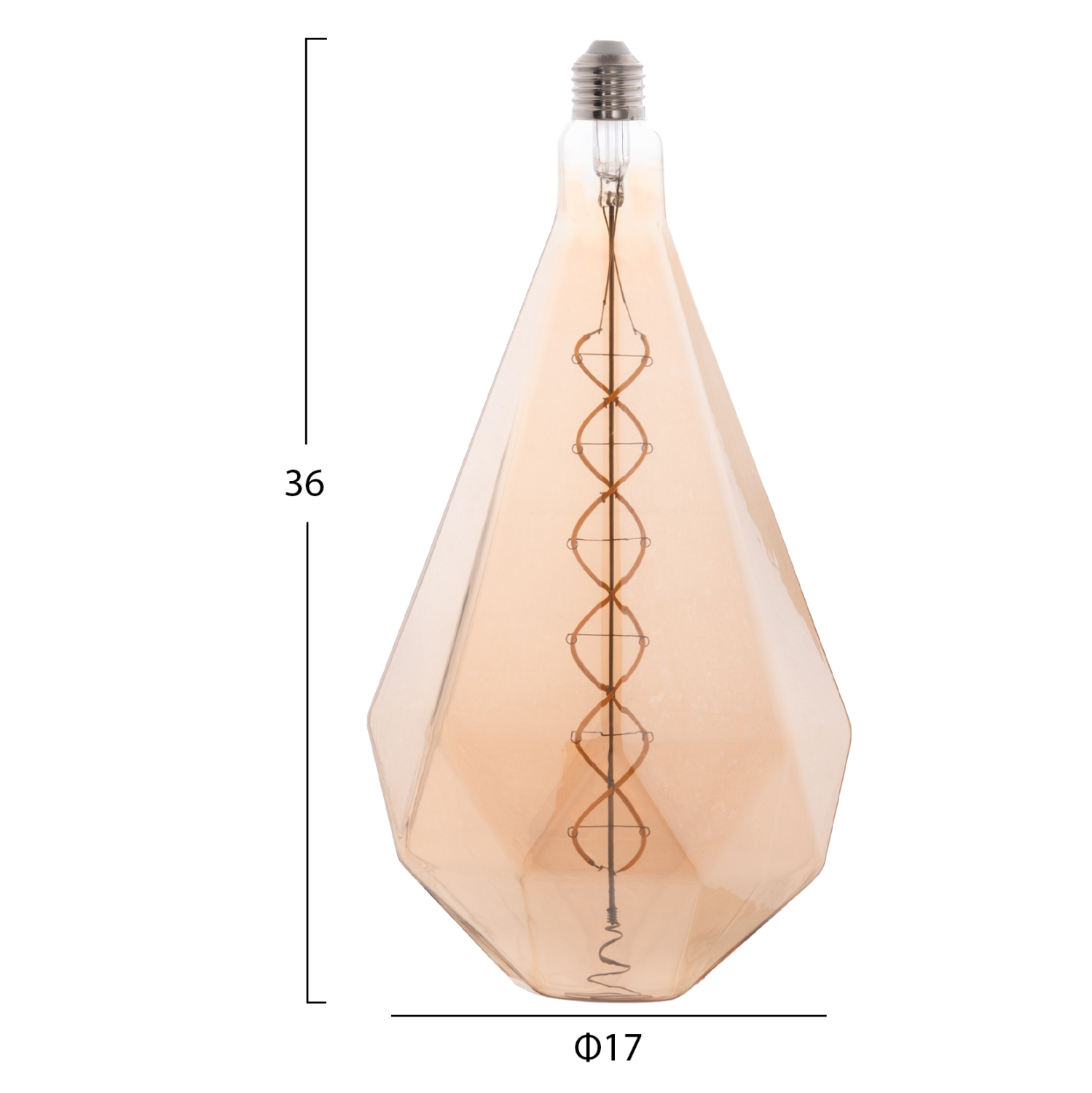 ΛΑΜΠΤΗΡΑΣ LED FILAMENT 8W E27 3000K GOLD COLOR DIMMABLE HM4057 2