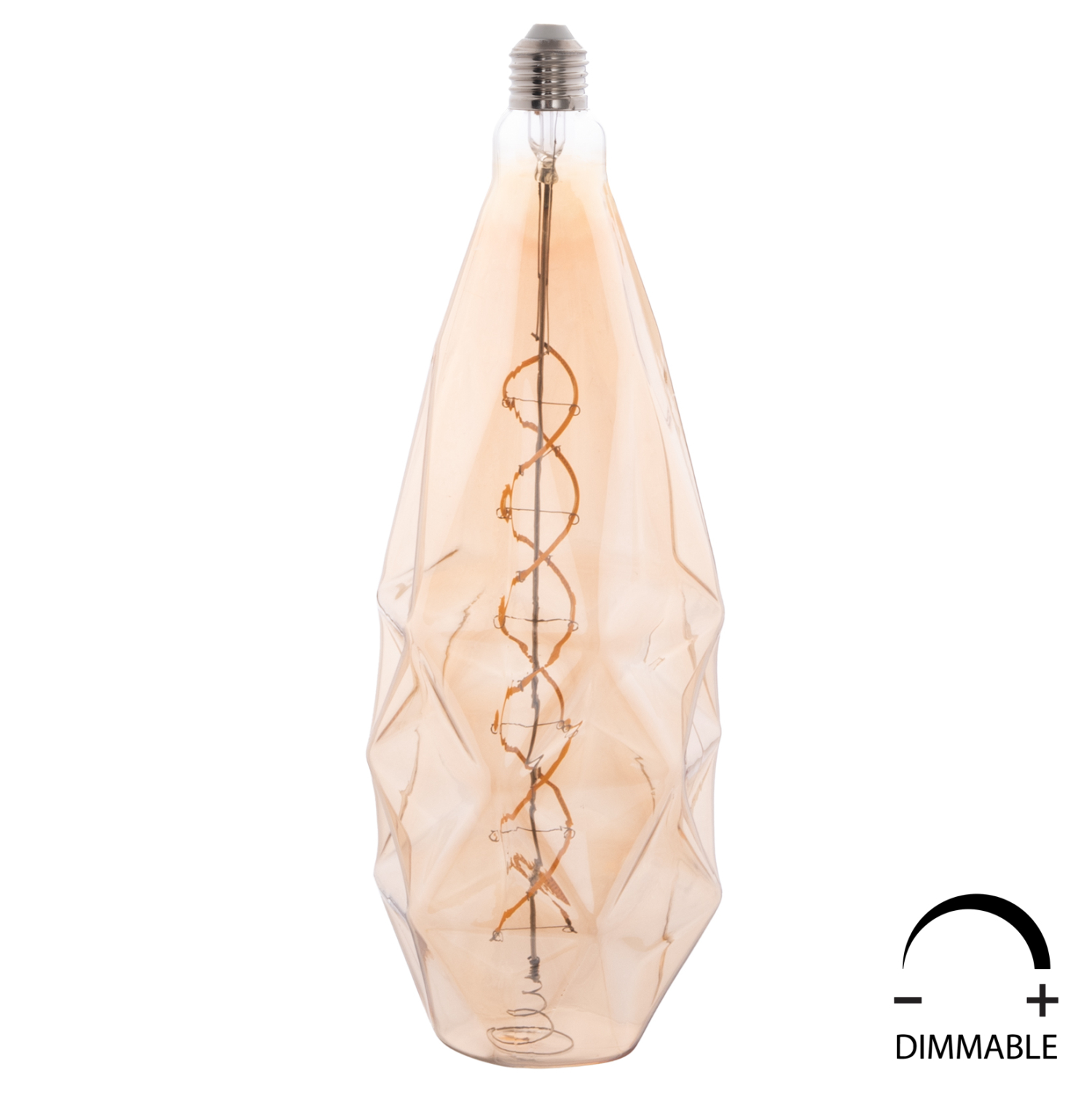 ΛΑΜΠΤΗΡΑΣ LED FILAMENT 8W E27 3000K GOLD COLOR DIMMABLE HM4058 1