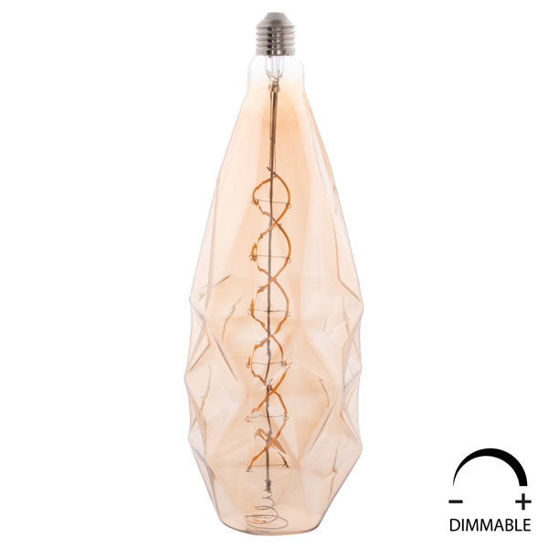 ΛΑΜΠΤΗΡΑΣ LED FILAMENT 8W E27 3000K GOLD COLOR DIMMABLE HM4058 2