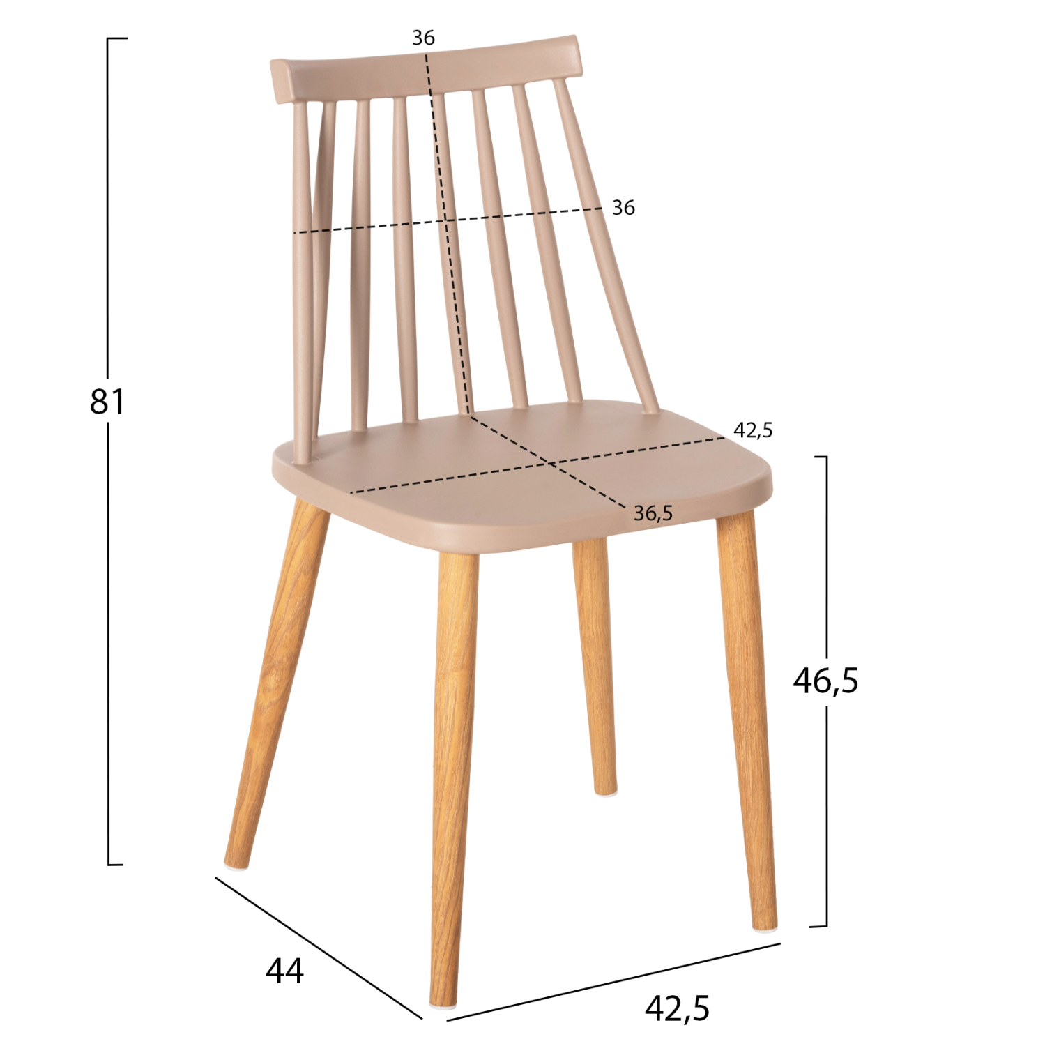 ΣΕΤ ΤΡΑΠΕΖΑΡΙΑΣ 5ΤΜΧ VANESSA HM21181 MDF TOP ΣΕ ΦΥΣΙΚΟ-ΣΚΕΛΕΤΟΣ ΣΕ ΦΥΣΙΚΟ 3