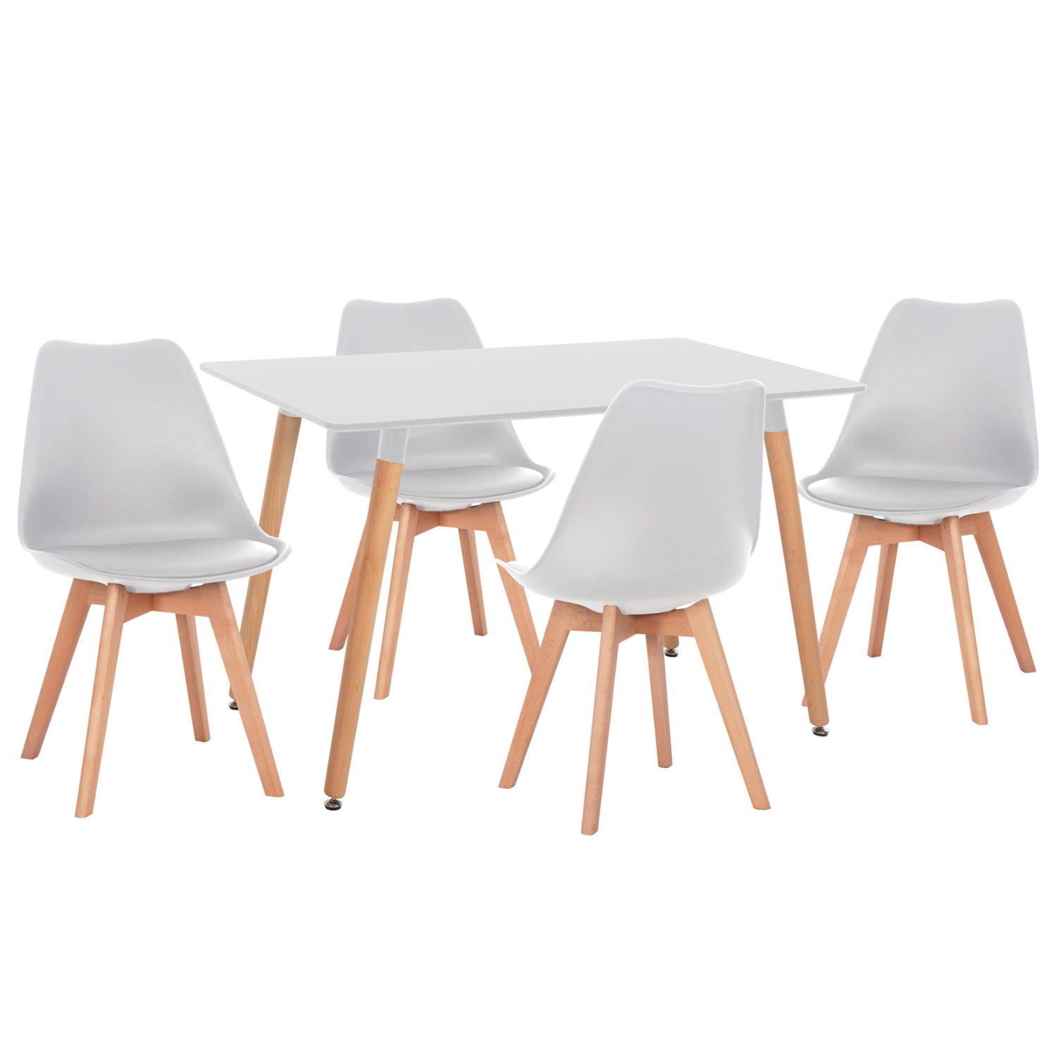 ΣΕΤ ΤΡΑΠΕΖΑΡΙΑΣ 5ΤΜΧ VEGAS HM21184 MDF TOP ΣΕ ΛΕΥΚΟ--ΠΟΔΙΑ ΟΞΙΑΣ 1