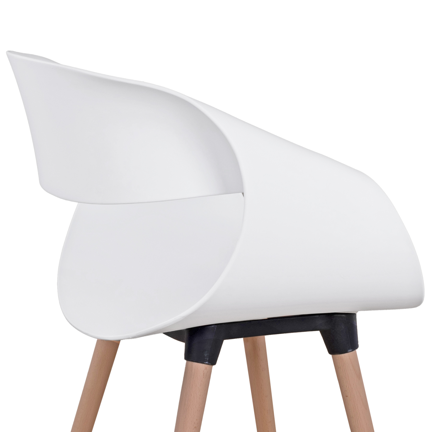 ΣΕΤ ΤΡΑΠΕΖΑΡΙΑΣ 5ΤΜΧ MAGGIE HM21186 MDF TOP &amp; ΠΟΛΥΠΡΟΠΥΛΕΝΙΟ ΣΕ ΛΕΥΚΟ ΧΡΩΜΑ 5