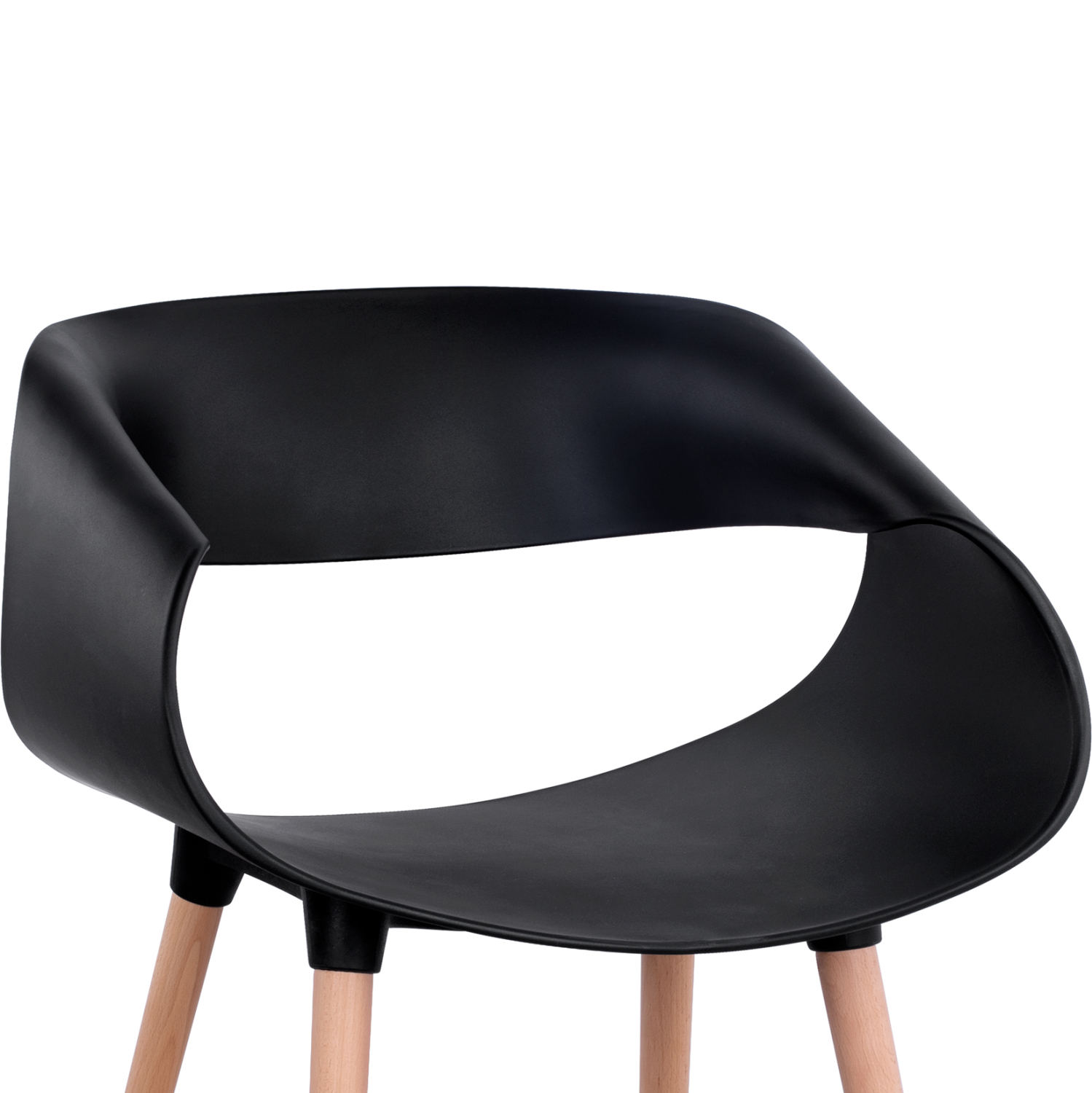 ΣΕΤ ΤΡΑΠΕΖΑΡΙΑΣ 5ΤΜΧ MAGGIE HM21187 MDF TOP &amp; ΠΟΛΥΠΡΟΠΥΛΕΝΙΟ ΣΕ ΜΑΥΡΟ ΧΡΩΜΑ 4