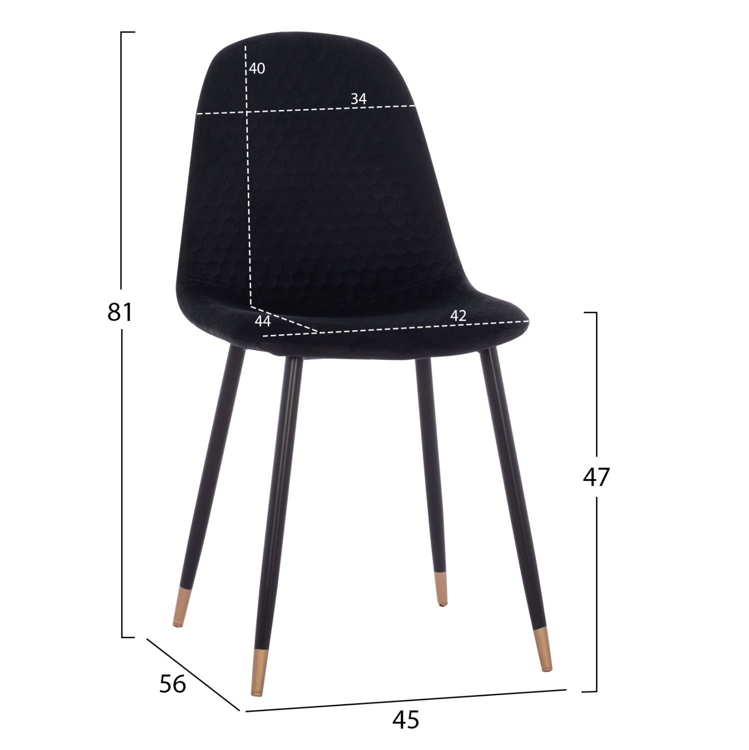 ΣΕΤ ΤΡΑΠΕΖΑΡΙΑΣ 5ΤΜΧ BROLIN HM21191 MDF TOP-ΜΕΤΑΛΛΙΚΑ ΠΟΔΙΑ-ΒΕΛΟΥΔΟ--ΜΑΥΡΟ 3