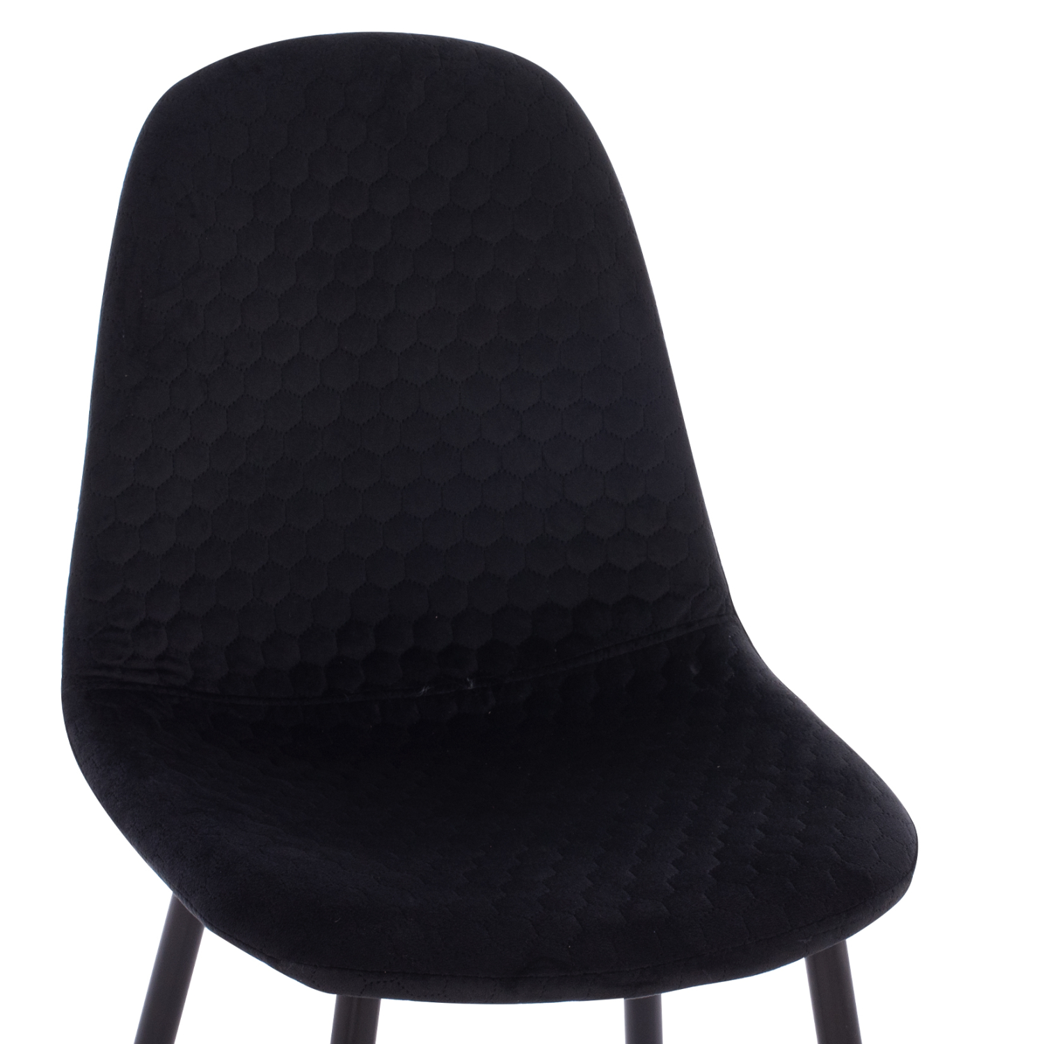 ΣΕΤ ΤΡΑΠΕΖΑΡΙΑΣ 5ΤΜΧ BROLIN HM21191 MDF TOP-ΜΕΤΑΛΛΙΚΑ ΠΟΔΙΑ-ΒΕΛΟΥΔΟ--ΜΑΥΡΟ 4