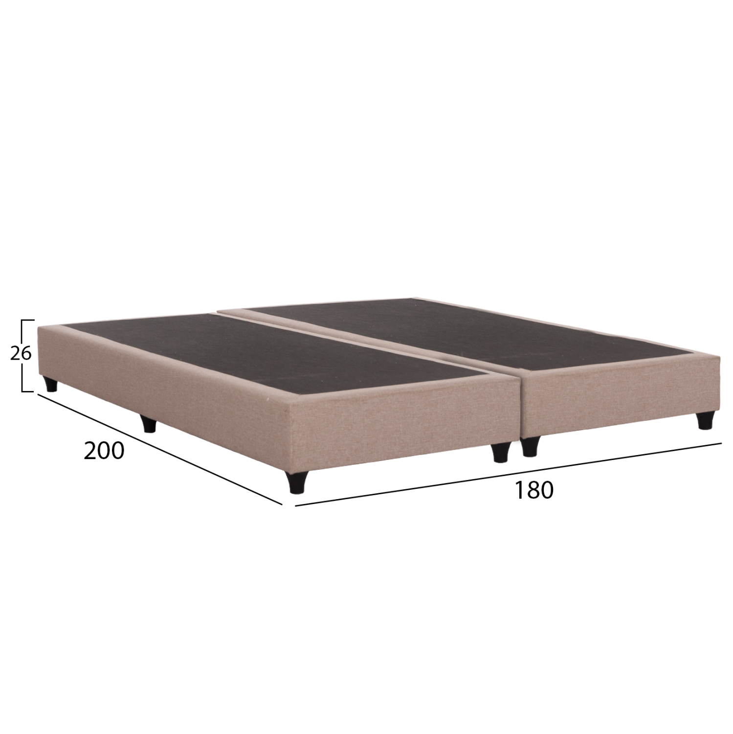 ΥΠΟΣΤΡΩΜΑ/ΚΡΕΒΑΤΙ KING-SIZE SIGGY HM21218.01 ΜΠΕΖ ΥΦΑΣΜΑ--ΓΙΑ 180x200εκ. 3