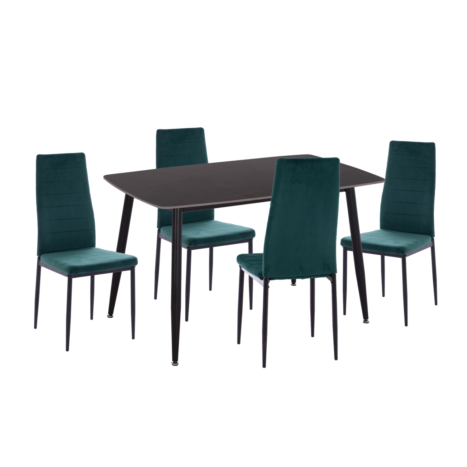 ΣΕΤ ΤΡΑΠΕΖΑΡΙΑΣ 5ΤΜΧ RAVEN HM21265.02 ΚΕΡΑΜΙΚΟ TOP ΜΑΥΡΟ ΜΑΡΜΑΡΟ--ΒΕΛΟΥΔΟ ΚΥΠΑΡΙΣΣΙ 1