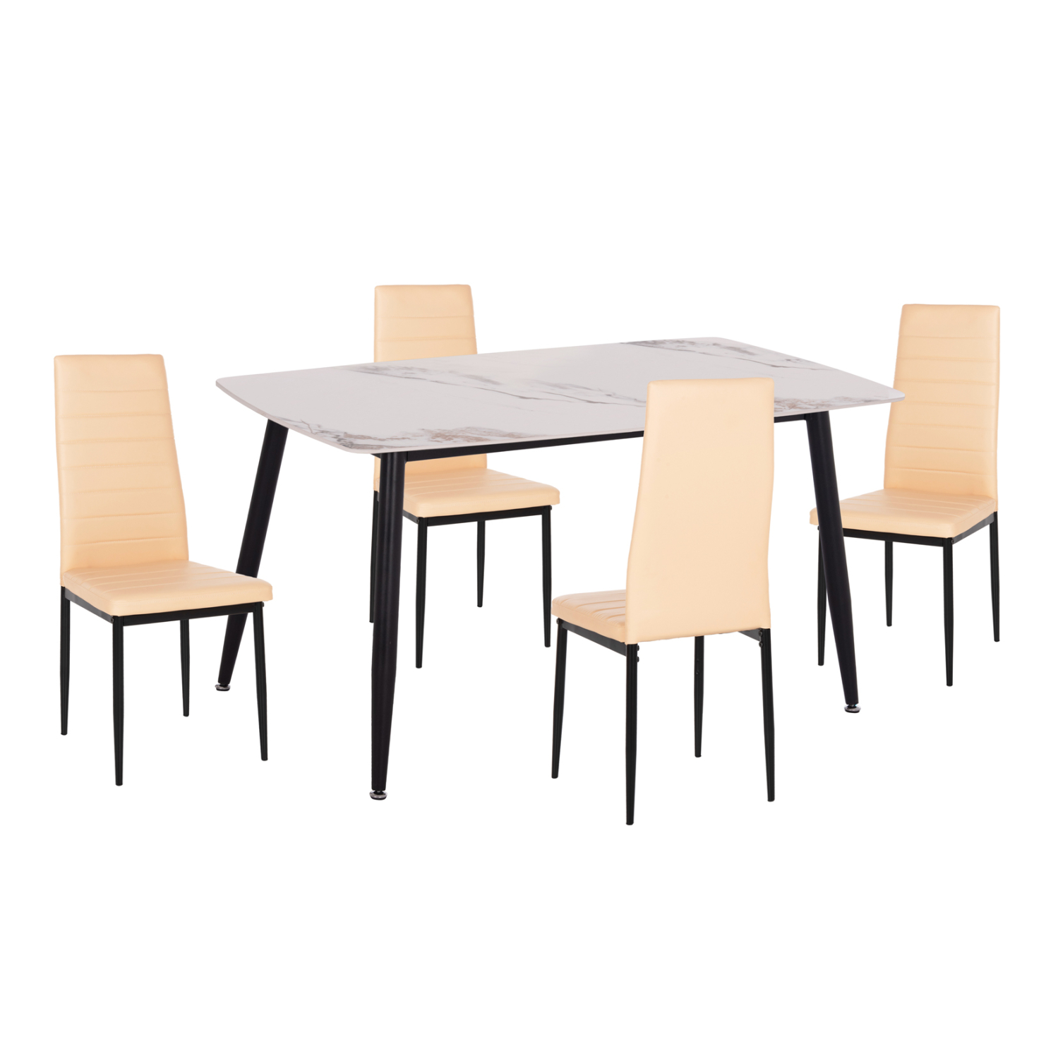 ΣΕΤ ΤΡΑΠΕΖΑΡΙΑΣ 5ΤΜΧ RAVEN HM21266.02 ΚΕΡΑΜΙΚΟ TOP CALACATTA--ΚΡΕΜ PU 1
