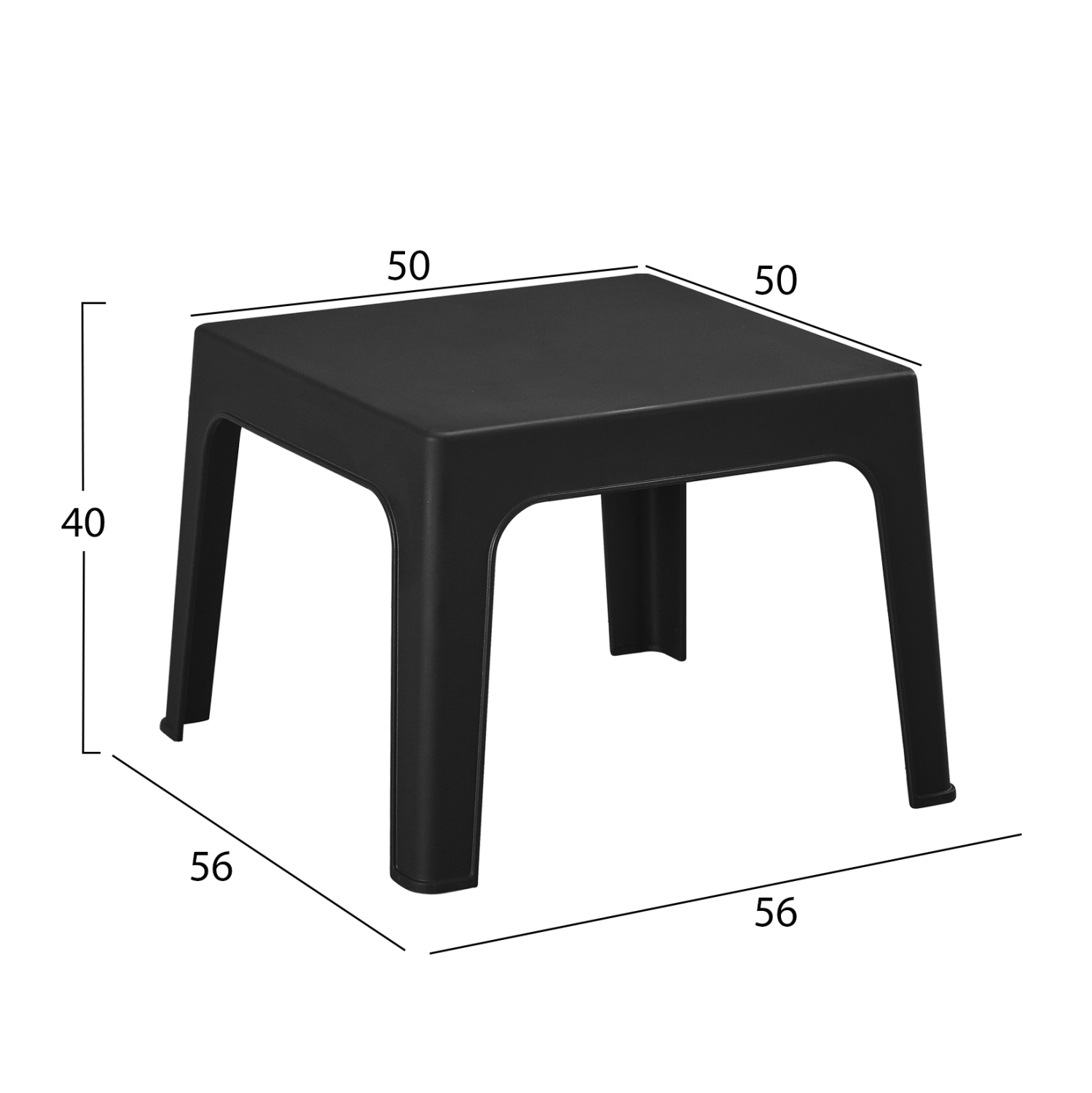 ΣΕΤ 3ΤΜΧ ΠΟΛΥΠΡΟΠΥΛΕΝΙΟΥ SLEEK HM21267.02 ΤΡΑΠΕΖΑΚΙ &amp; 2 ΠΟΛΥΘΡΟΝΕΣ-ΜΑΥΡΟ 3