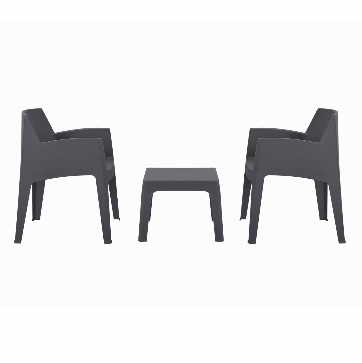 ΣΕΤ 3ΤΜΧ ΠΟΛΥΠΡΟΠΥΛΕΝΙΟΥ SLEEK HM21267.10 ΤΡΑΠΕΖΑΚΙ &amp; 2 ΠΟΛΥΘΡΟΝΕΣ-ΓΚΡΙ 2