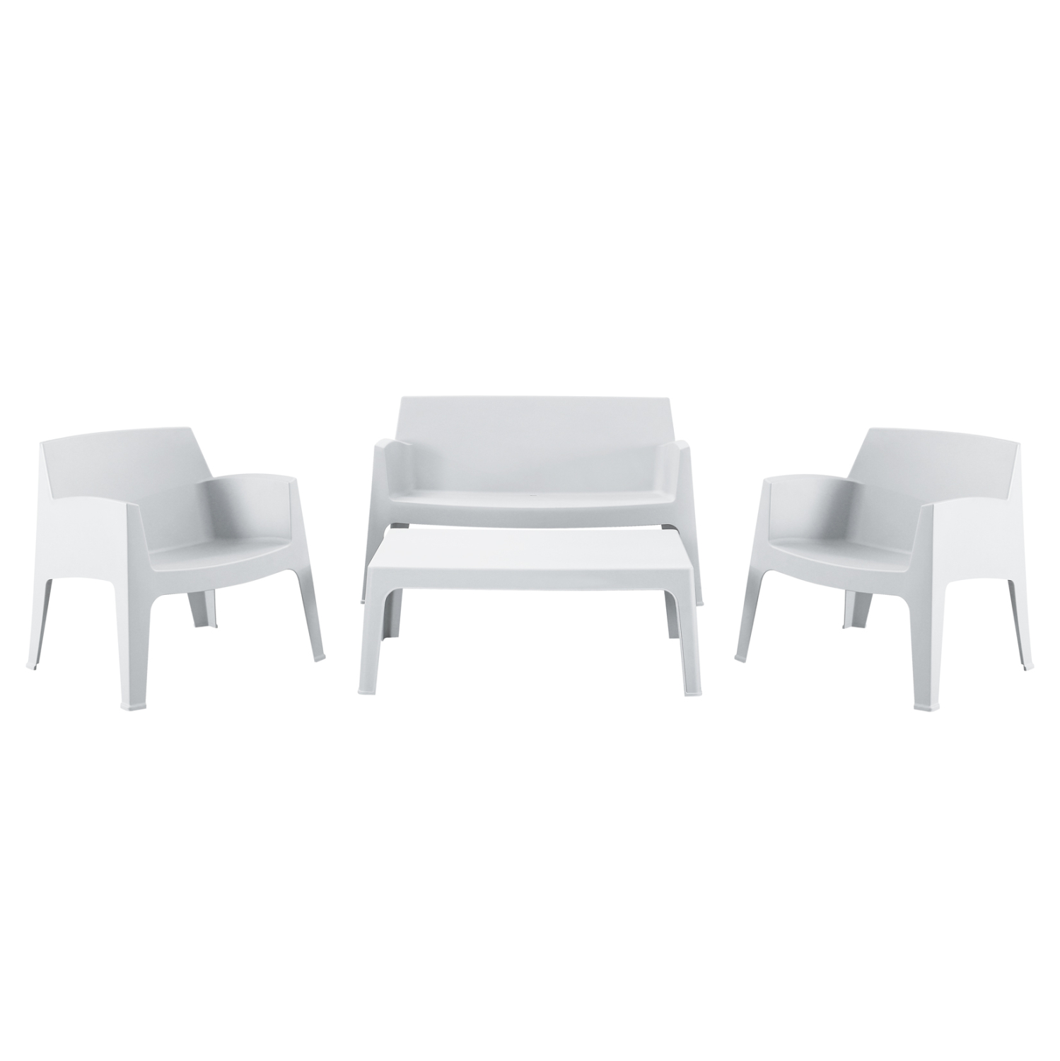 ΣΕΤ ΣΑΛΟΝΙ ΕΞ.ΧΩΡΟΥ 4ΤΜΧ SLEEK HM21268.01 ΛΕΥΚΟ ΠΟΛΥΠΡΟΠΥΛΕΝΙΟ 1