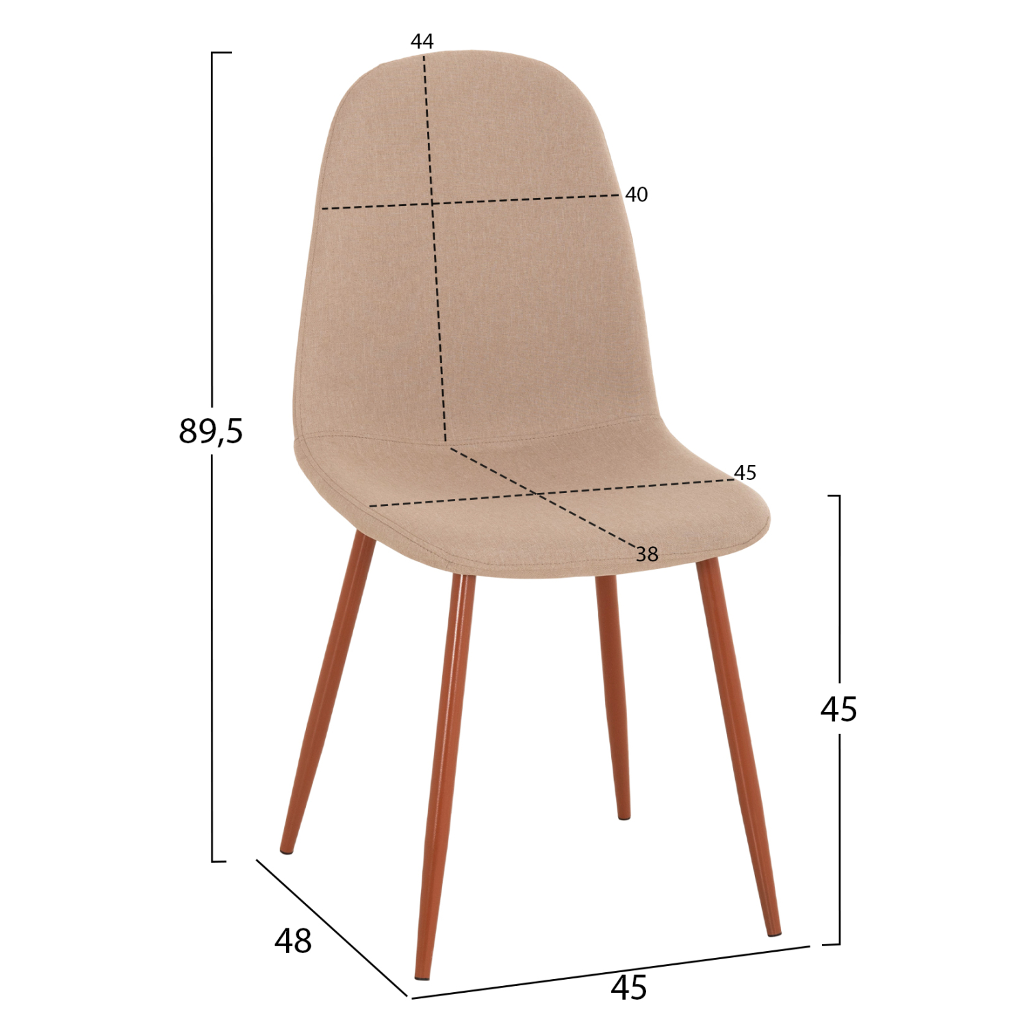 ΣΕΤ ΤΡΑΠΕΖΑΡΙΑΣ 5ΤΜΧ LEOMOR HM21270.01 ΤΡΑΠΕΖΙ &amp; 4 ΚΑΡΕΚΛΕΣ - ΜΠΕΖ ΥΦΑΣΜΑ 3