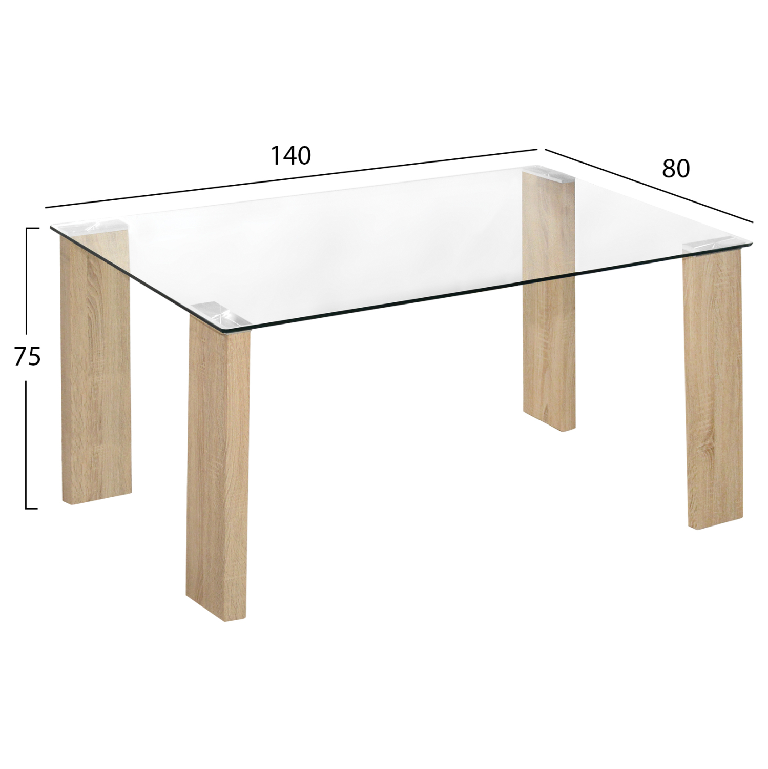 ΣΕΤ ΤΡΑΠΕΖΑΡΙΑΣ 5ΤΜΧ LEOMOR HM21270.02 ΤΡΑΠΕΖΙ &amp; 4 ΚΑΡΕΚΛΕΣ - ΚΑΦΕ ΥΦΑΣΜΑ 2