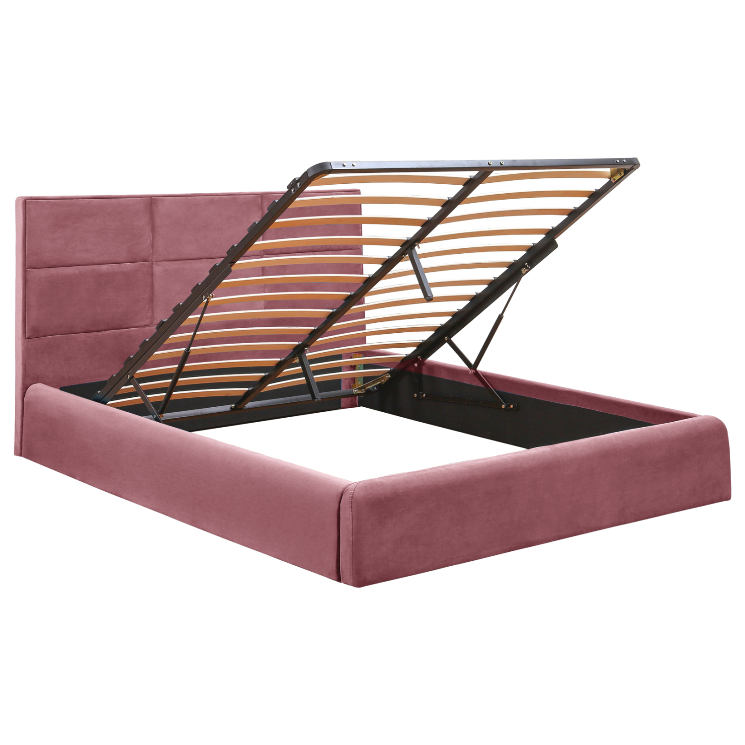 ΚΡΕΒΑΤΙ ΔΙΠΛΟ &amp; ΣΤΡΩΜΑ BRILEY HM21272.02 ΣΑΠΙΟ ΜΗΛΟ ΒΕΛΟΥΔΟ ΜΕ ΑΠΟΘ.ΧΩΡΟ--ΓΙΑ 160x200εκ 4