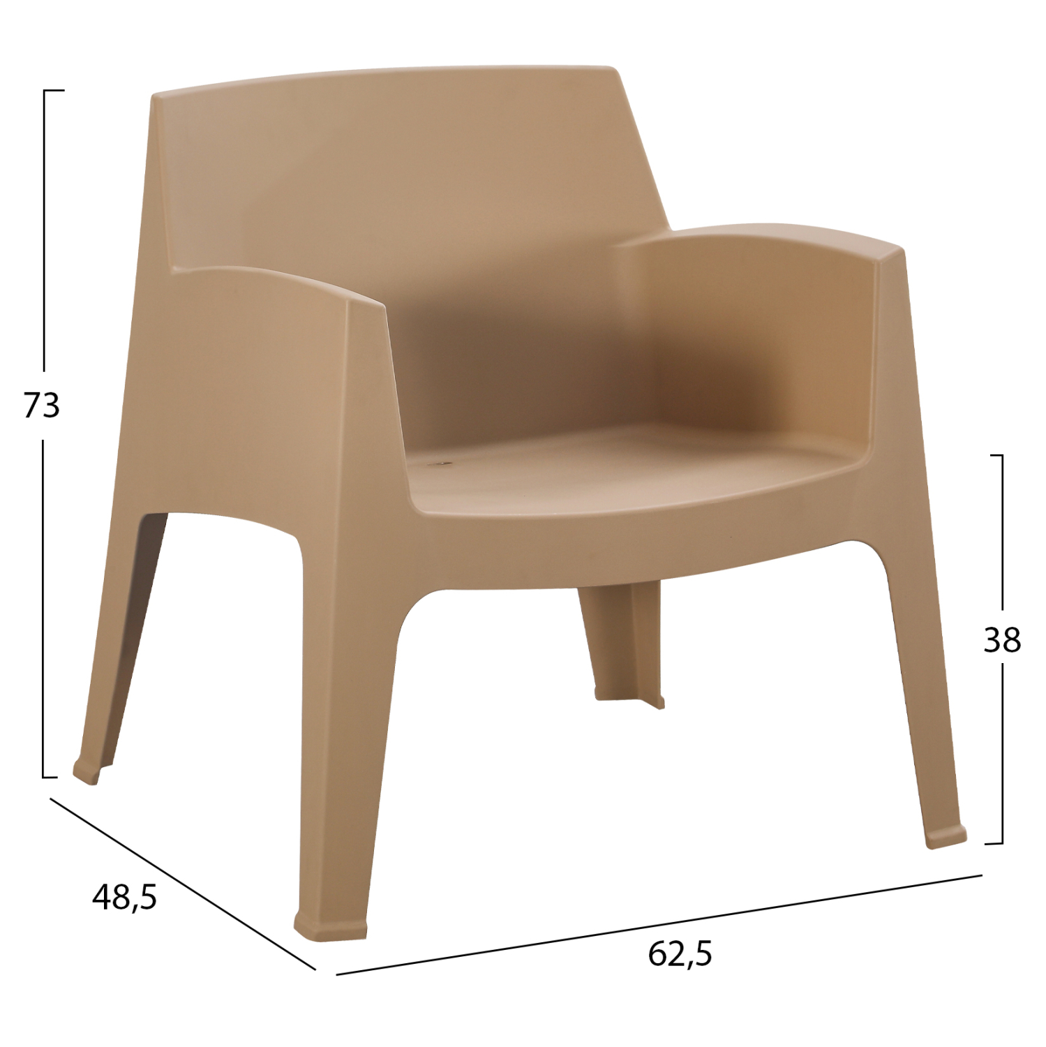 ΣΕΤ LOUNGE 3ΤΜΧ SLEEK HM21274.03 ΚΑΠΟΥΤΣΙΝΟ ΠΟΛΥΠΡΟΠΥΛΕΝΙΟ 3