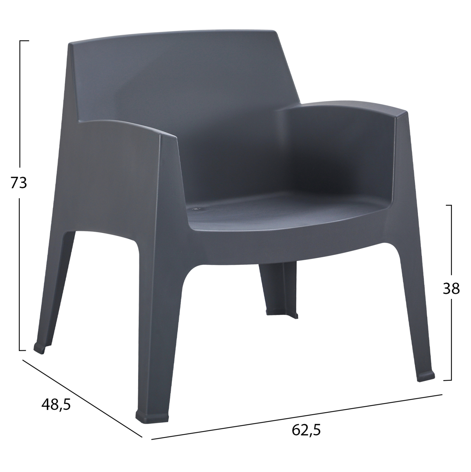 ΣΕΤ LOUNGE 3ΤΜΧ SLEEK HM21274.10 ΓΚΡΙ ΠΟΛΥΠΡΟΠΥΛΕΝΙΟ 3