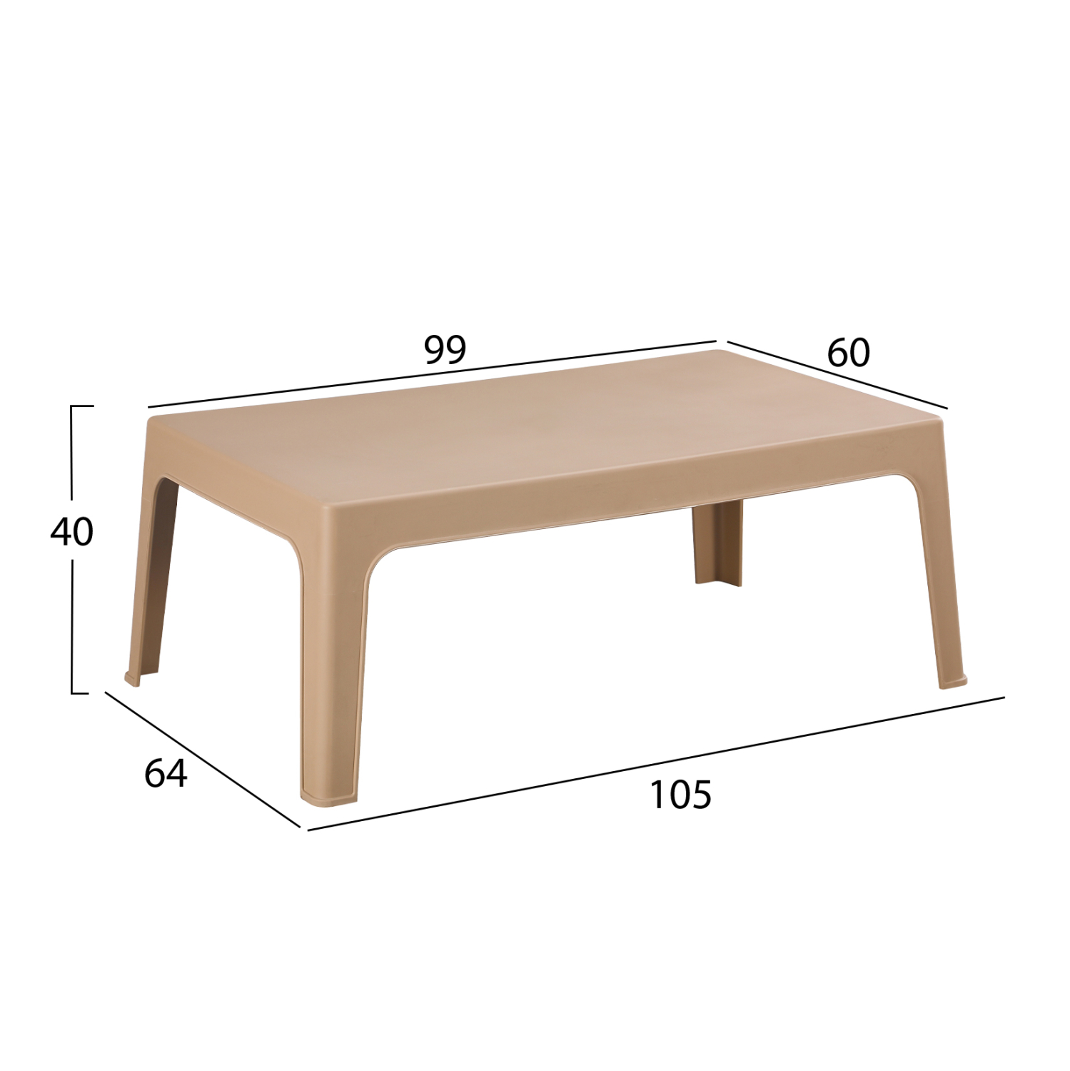 ΣΕΤ LOUNGE 4ΤΜΧ SLEEK HM21275.03 ΚΑΠΟΥΤΣΙΝΟ ΠΟΛΥΠΡΟΠΥΛΕΝΙΟ 4