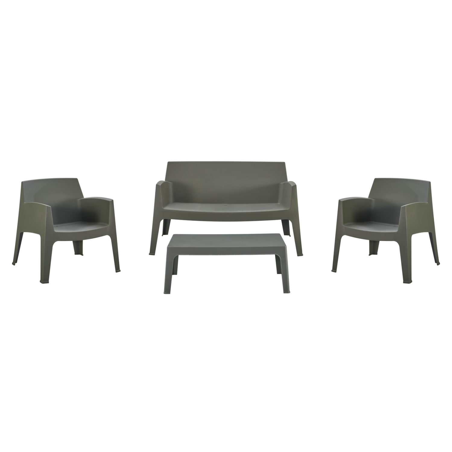 ΣΕΤ LOUNGE 4ΤΜΧ SLEEK HM21275.05 DARK OLIVE GREEN ΠΟΛΥΠΡΟΠΥΛΕΝΙΟ 1