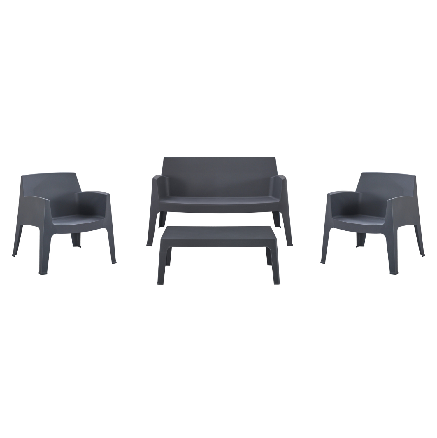 ΣΕΤ LOUNGE 4ΤΜΧ SLEEK HM21275.10 ΓΚΡΙ ΠΟΛΥΠΡΟΠΥΛΕΝΙΟ 1