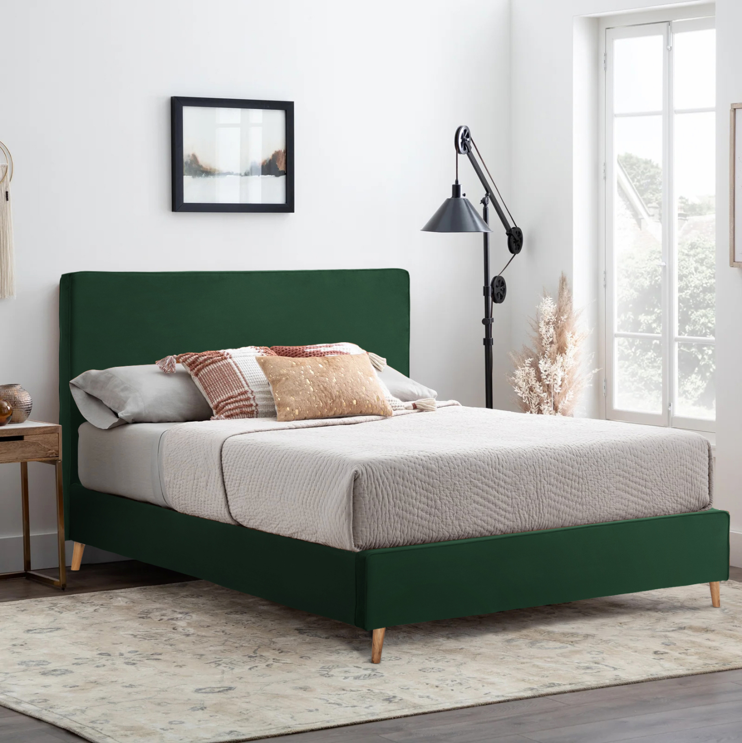 ΚΡΕΒΑΤΙ ΜΕ ΣΤΡΩΜΑ INDRA HM21280.04 ΚΥΠΑΡΙΣΣΙ ΒΕΛΟΥΔΟ--ΓΙΑ 160x200εκ 2