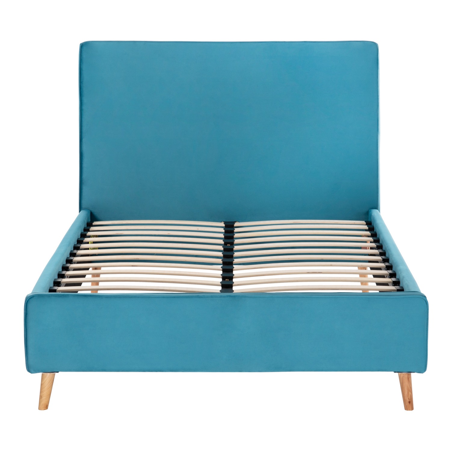 ΚΡΕΒΑΤΙ ΜΕ ΣΤΡΩΜΑ MAYLIN HM21281.02 ΤΙΡΚΟΥΑΖ ΒΕΛΟΥΔΟ--ΓΙΑ 120x200εκ 4