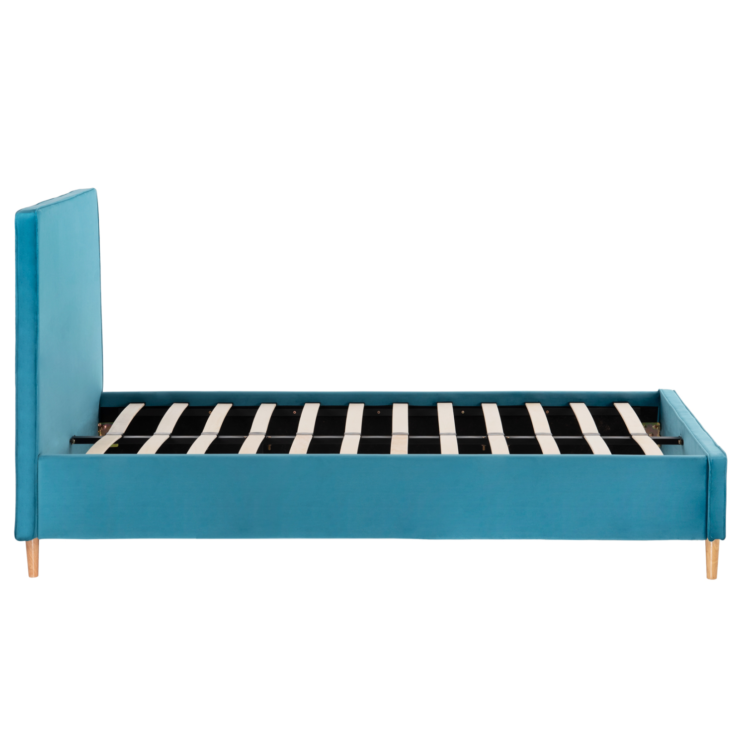 ΚΡΕΒΑΤΙ ΜΕ ΣΤΡΩΜΑ MAYLIN HM21281.02 ΤΙΡΚΟΥΑΖ ΒΕΛΟΥΔΟ--ΓΙΑ 120x200εκ 5