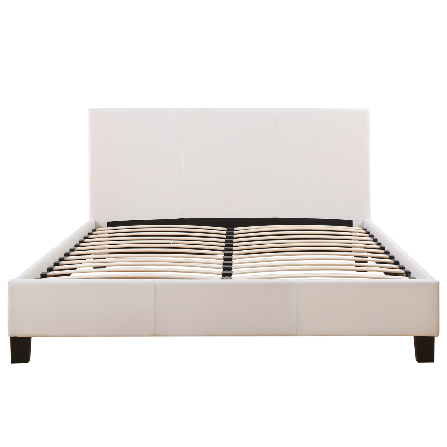 ΚΡΕΒΑΤΙ ΜΕ ΣΤΡΩΜΑ BECCA HM21283.01 ΛΕΥΚΟ PU--ΓΙΑ 150x200εκ 4