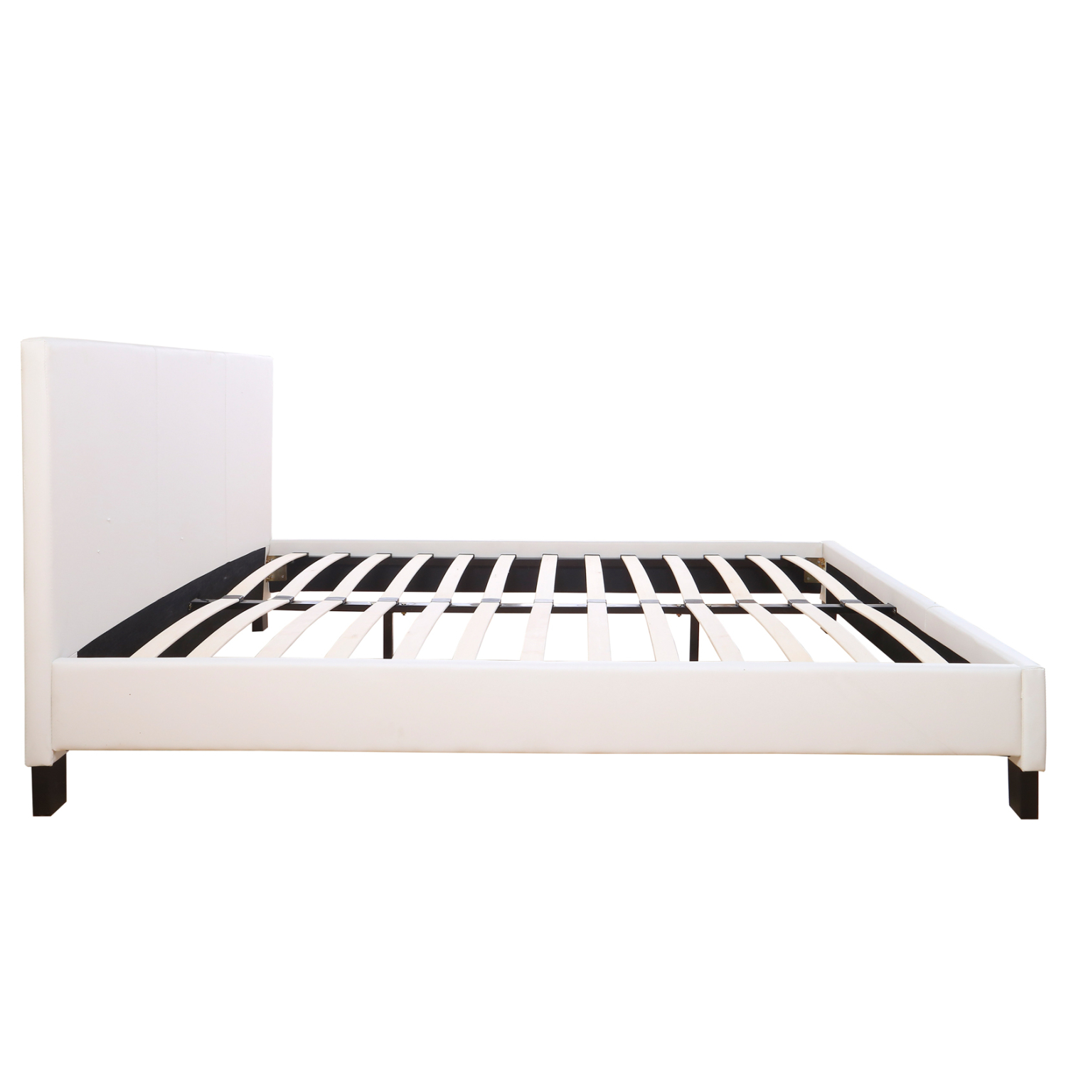 ΚΡΕΒΑΤΙ ΜΕ ΣΤΡΩΜΑ BECCA HM21283.01 ΛΕΥΚΟ PU--ΓΙΑ 150x200εκ 5