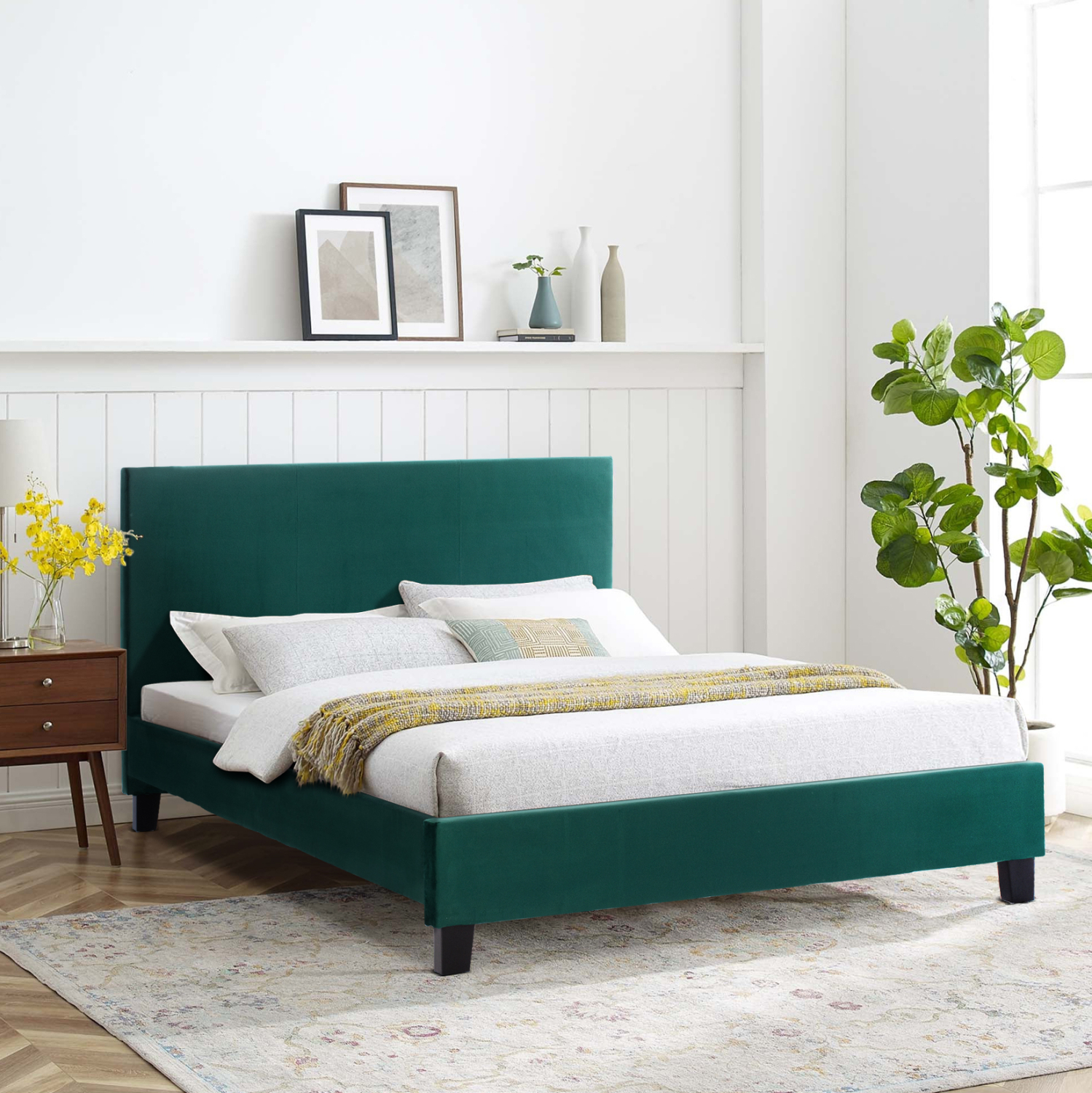 ΚΡΕΒΑΤΙ ΜΕ ΣΤΡΩΜΑ BECCA HM21283.06 ΚΥΠΑΡΙΣΣΙ ΒΕΛΟΥΔΟ--ΓΙΑ 150x200εκ 2