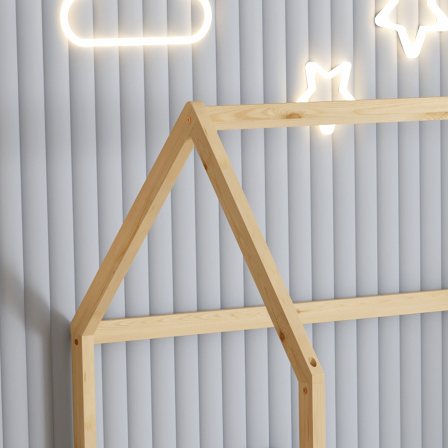 ΚΡΕΒΑΤΙ ΠΑΙΔΙΚΟ ΜΕ ΣΤΡΩΜΑ PHYLLIS HM21304 ΞΥΛΟ ΠΕΥΚΟΥ ΣΕ ΦΥΣΙΚΟ--ΣΤΡΩΜΑ 90x190εκ 6