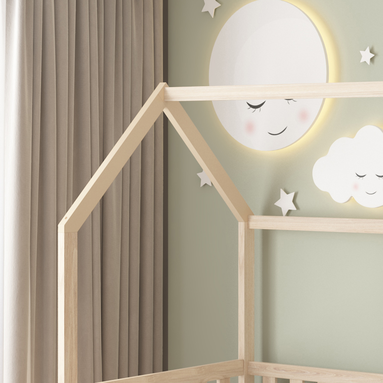 ΚΡΕΒΑΤΙ ΠΑΙΔΙΚΟ ΤΣΟΥΛΗΘΡΑ PHYLLIS HM21310 ΠΕΥΚΟ ΣΕ ΦΥΣΙΚΟ--ΜΕ ΣΤΡΩΜΑ 90x190εκ 8