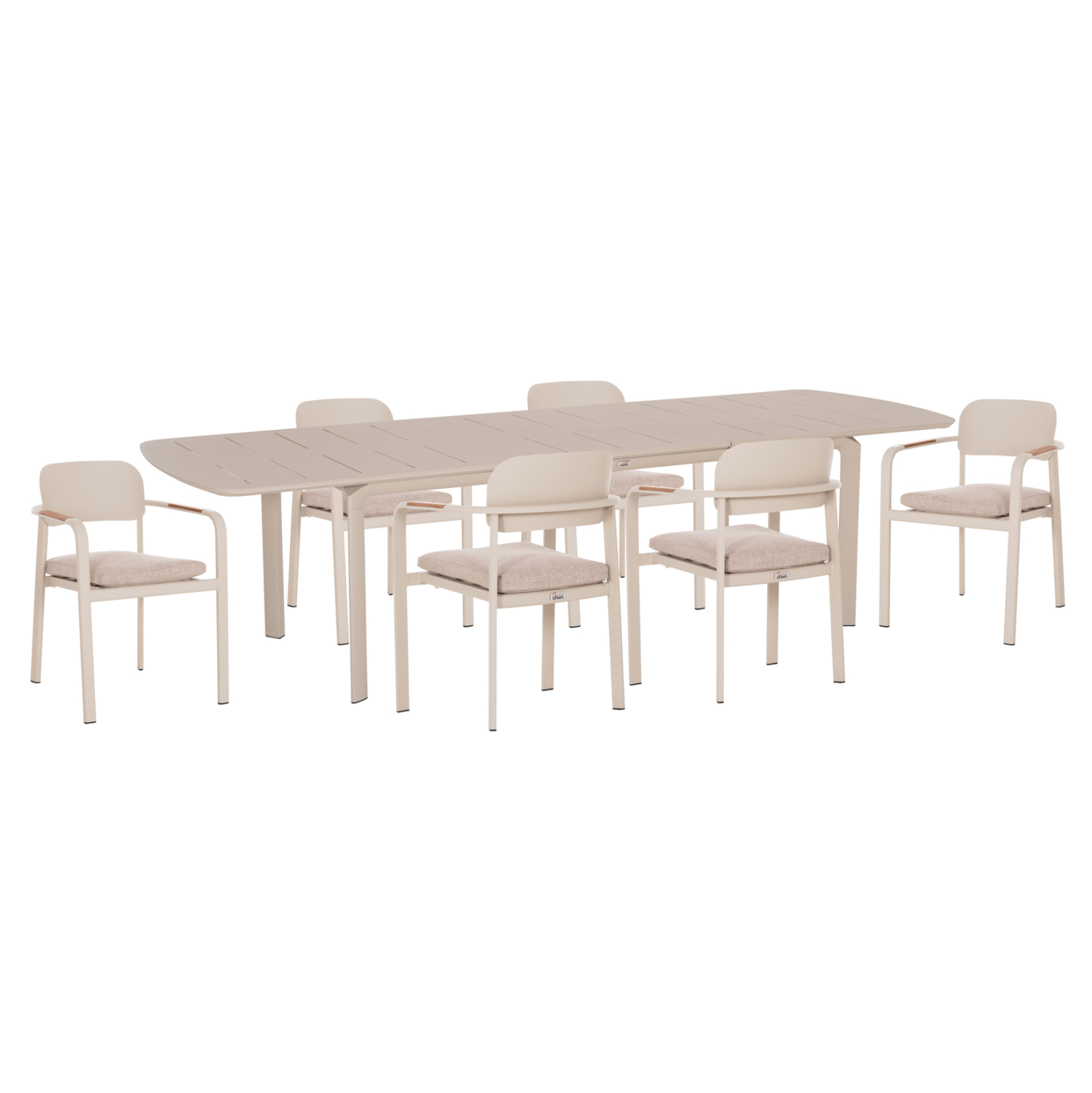 ΣΕΤ ΤΡΑΠΕΖΑΡΙΑΣ ΕΞ.ΧΩΡΟΥ 6 ΘΕΣΕΩΝ ELARA HM10726.05 ΜΠΕΖ ΑΛΟΥΜΙΝΙΟ-ΕΠΕΚΤΕΙΝΟΜΕΝΟ ΤΡΑΠΕΖΙ 1