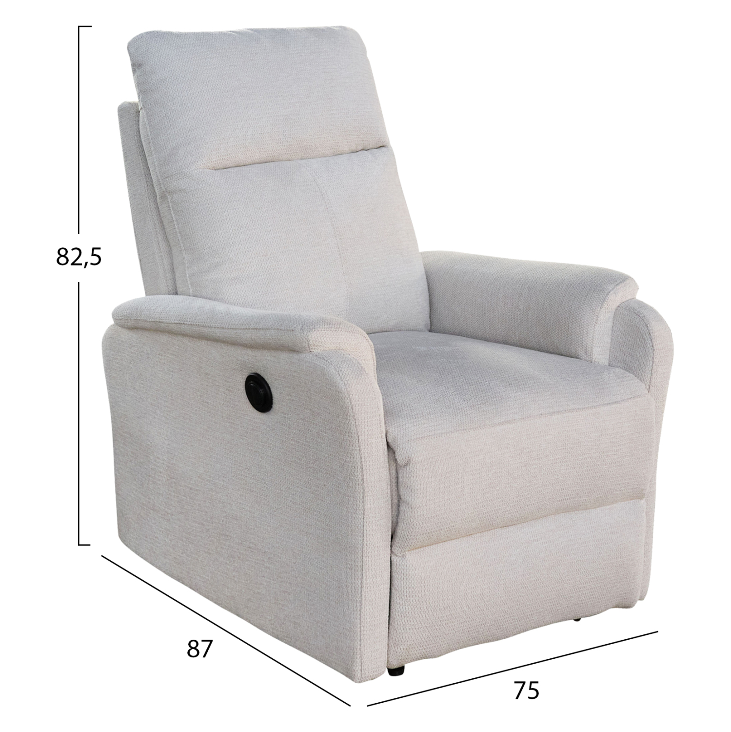ΣΕΤ ΚΑΝΑΠΕΣ-ΠΟΛΥΘΡΟΝΑ RELAX SYNTHIA HM10735.01 ΜΠΕΖ ΥΦΑΣΜΑ-ΗΛΕΚΤΡΙΚΗ ΑΝΑΚΛΙΣΗ [L] 3