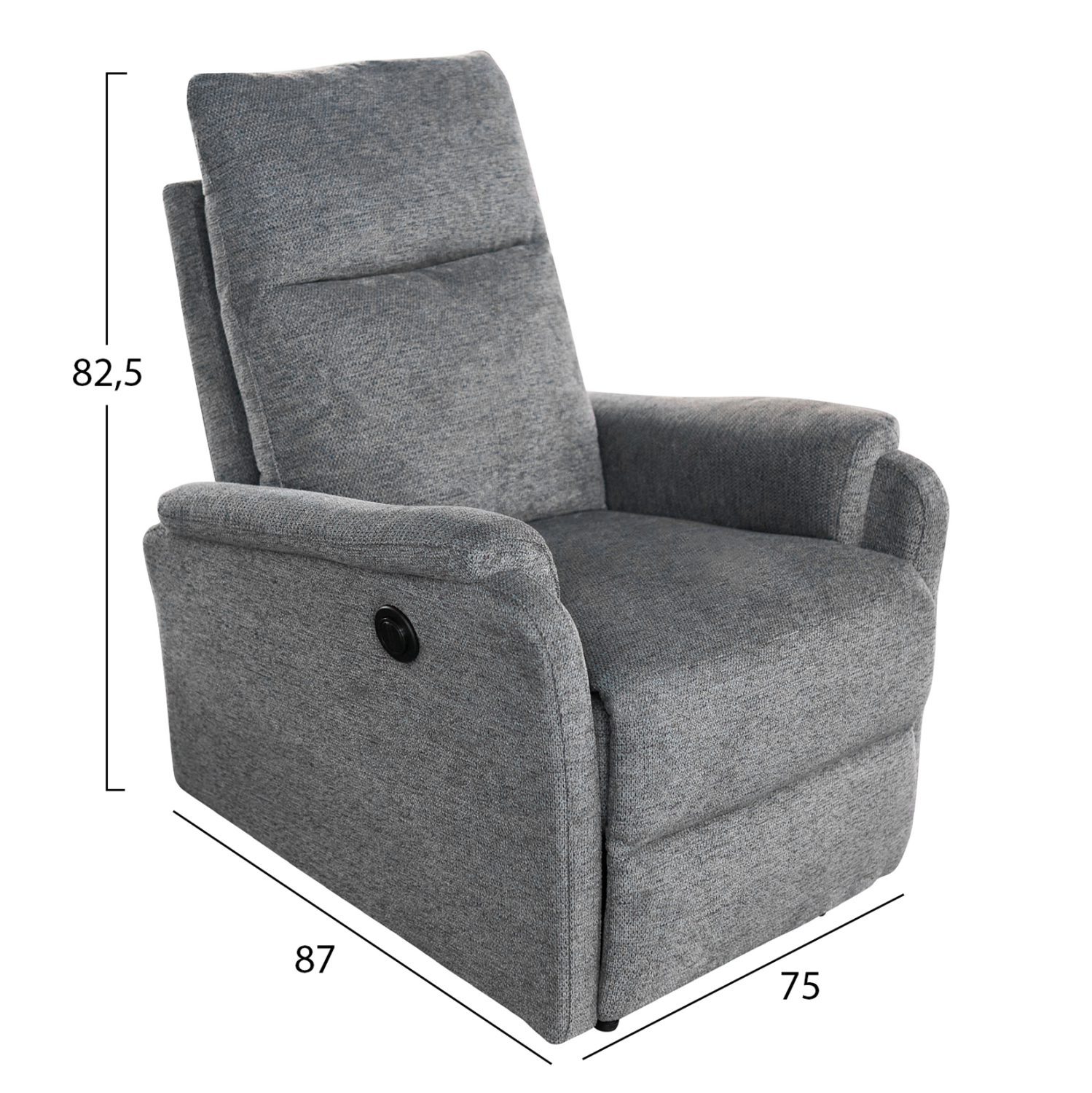 ΣΕΤ ΚΑΝΑΠΕΣ-ΠΟΛΥΘΡΟΝΑ RELAX SYNTHIA HM10736.03 ΓΚΡΙ ΥΦΑΣΜΑ-ΗΛ.ΑΝΑΚΛΙΣΗ [R] 3