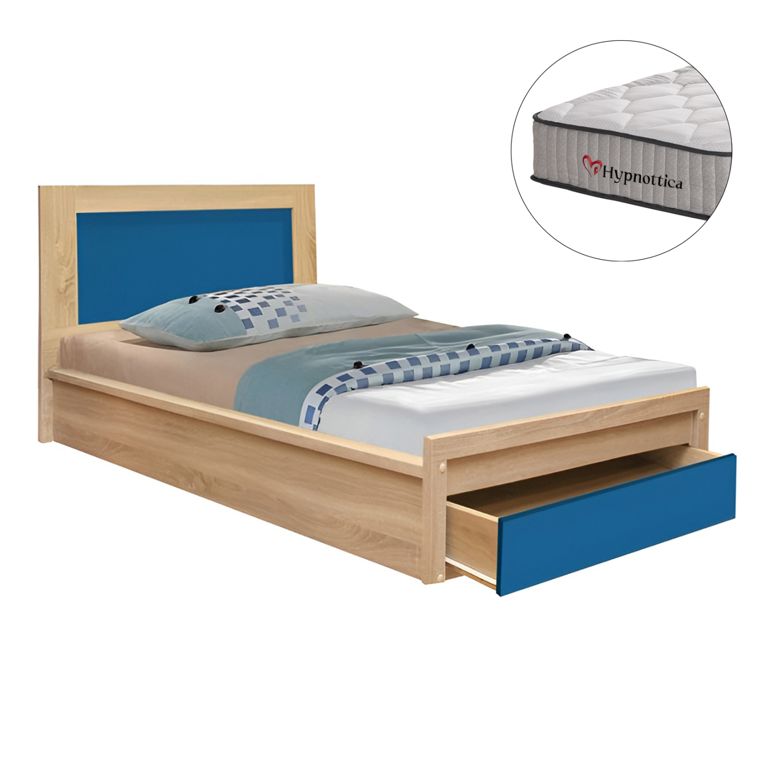 ΚΡΕΒΑΤΙ ΠΑΙΔΙΚΟ ΜΕ ΣΥΡΤΑΡΙ PLAYROOM HM10752.01 ΜΕΛΑΜΙΝΗ SONAMA/ΣΙΕΛ--ΣΤΡΩΜΑ 90x190εκ 1
