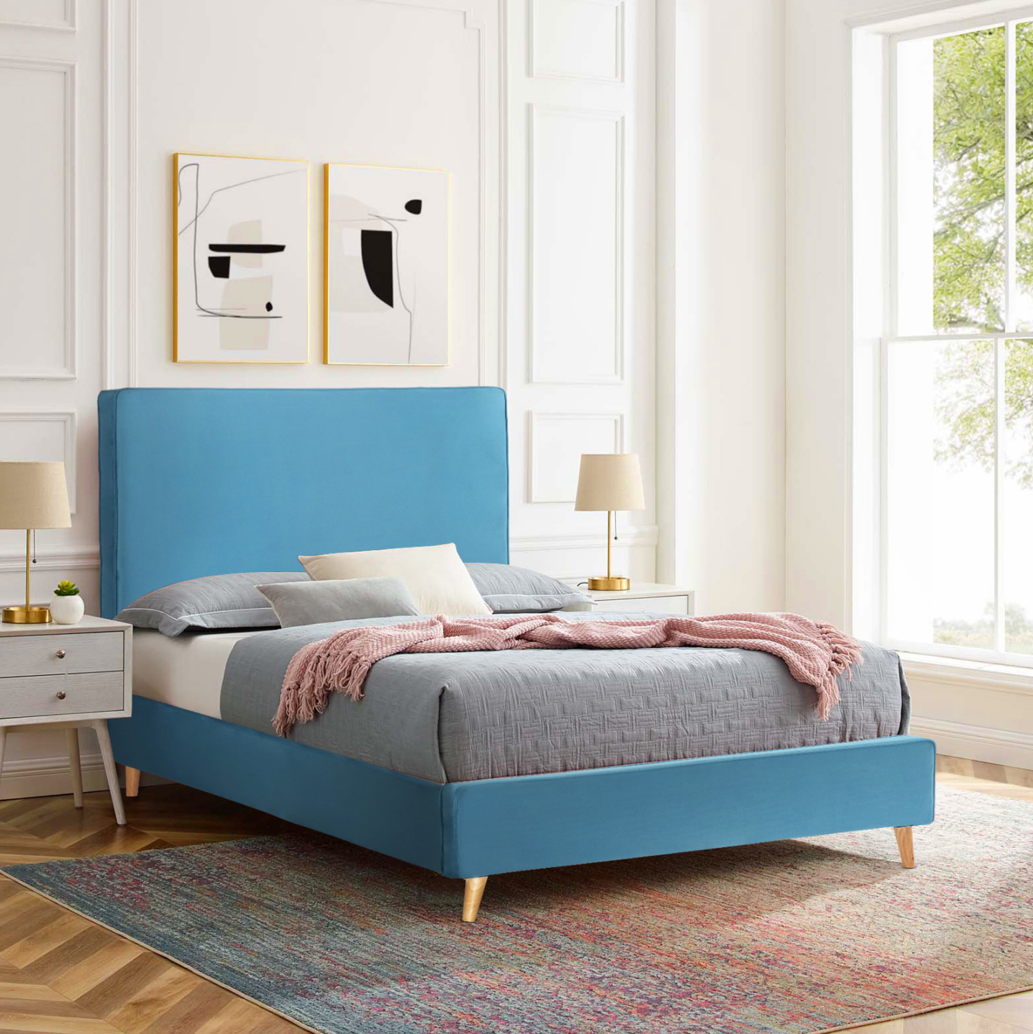 ΚΡΕΒΑΤΙ ΗΜΙΔΙΠΛΟ ΜΕ ΣΤΡΩΜΑ MAYLIN HM10758.08 ΒΕΛΟΥΔΟ ΤΙΡΚΟΥΑΖ--ΣΤΡΩΜΑ 120Χ200εκ 2