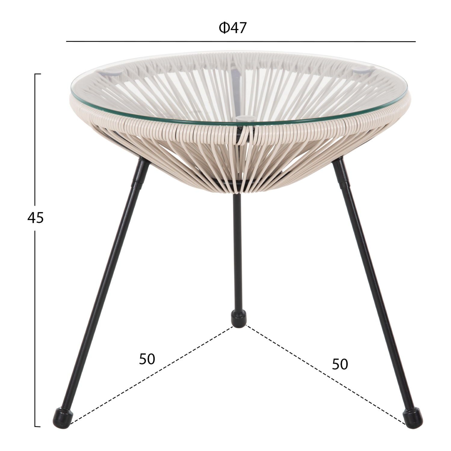 ΣΕΤ ΕΞΩΤΕΡΙΚΟΥ ΧΩΡΟΥ 3ΤΜΧ ACAPULCO HM11861.03 P.E.RATTAN ΕΚΡΟΥ-ΜΕΤΑΛΛΟ ΣΕ ΜΑΥΡΟ 2
