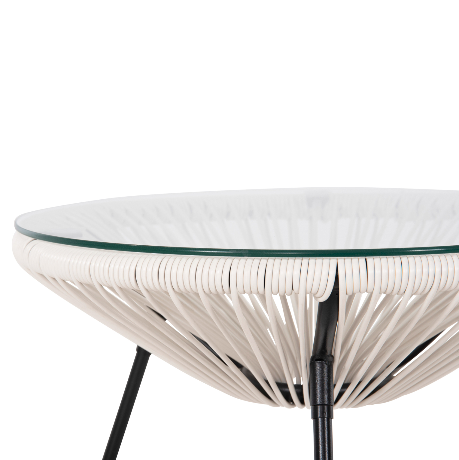 ΣΕΤ ΕΞΩΤΕΡΙΚΟΥ ΧΩΡΟΥ 3ΤΜΧ ACAPULCO HM11861.12 P.E.RATTAN ΛΕΥΚΟ-ΜΕΤΑΛΛΟ ΣΕ ΜΑΥΡΟ 10