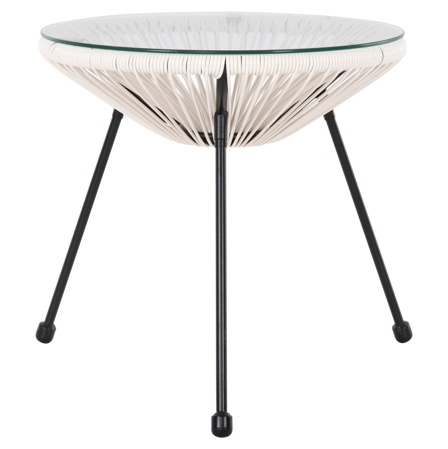 ΣΕΤ ΕΞΩΤΕΡΙΚΟΥ ΧΩΡΟΥ 3ΤΜΧ ACAPULCO HM11861.12 P.E.RATTAN ΛΕΥΚΟ-ΜΕΤΑΛΛΟ ΣΕ ΜΑΥΡΟ 8