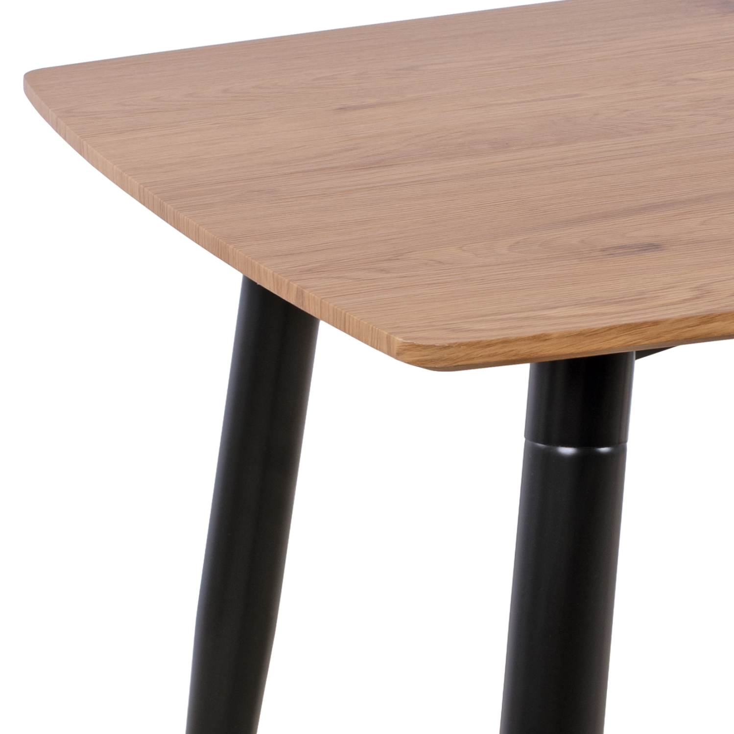 ΣΕΤ ΤΡΑΠΕΖΑΡΙΑΣ 5ΤΜΧ GAFF HM10847.02 MDF TOP ΦΥΣΙΚΟ--ΥΦΑΣΜΑ ΜΠΕΖ &amp; ΜΕΤΑΛΛΟ ΜΑΥΡΟ 4