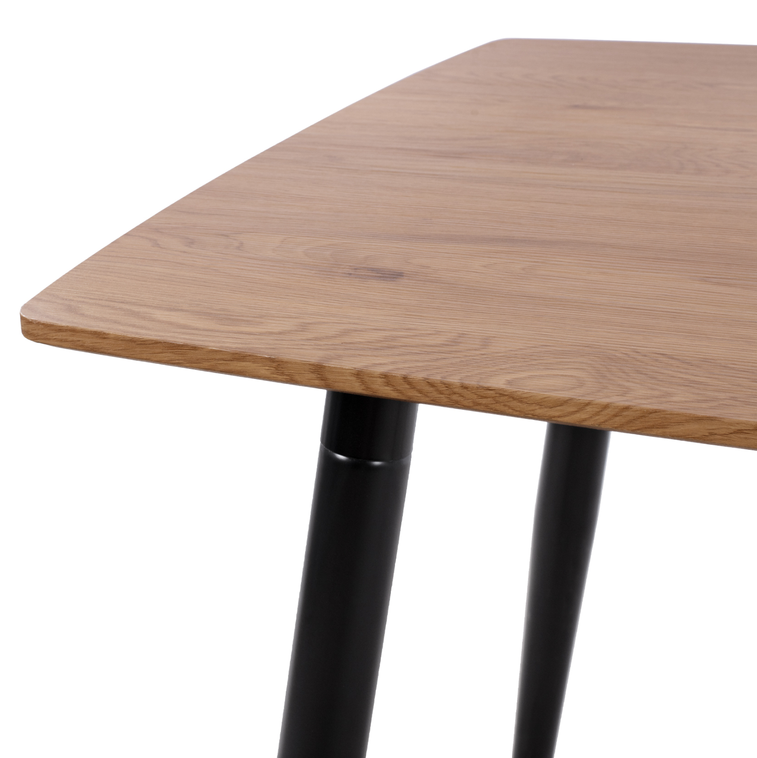 ΣΕΤ ΤΡΑΠΕΖΑΡΙΑΣ 5ΤΜΧ GAFF HM10847.02 MDF TOP ΦΥΣΙΚΟ--ΥΦΑΣΜΑ ΜΠΕΖ &amp; ΜΕΤΑΛΛΟ ΜΑΥΡΟ 5