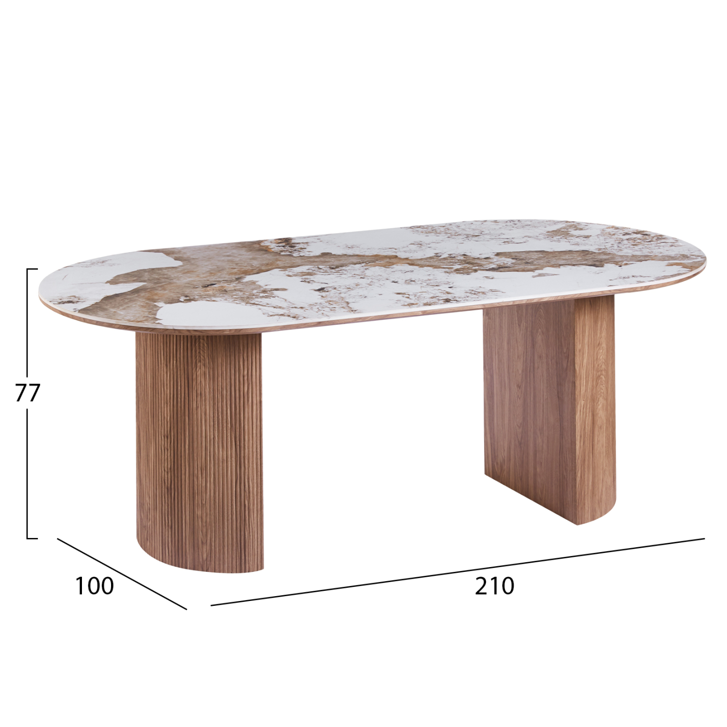ΣΕΤ ΤΡΑΠΕΖΑΡΙΑΣ 9ΤΜΧ MARBLEX HM11391 ΚΕΡΑΜΙΚΟ TOP PANDORA--ΚΑΡΕΚΛΕΣ ΜΕ ΥΦΑΣΜΑ TAUPE 2